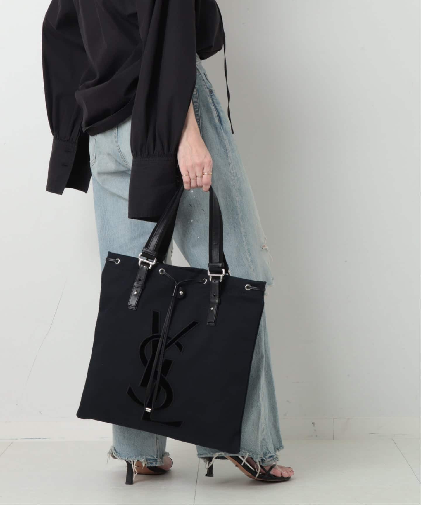VINTAGE YSL/イヴ サンローラン】トートバッグ（トートバッグ
