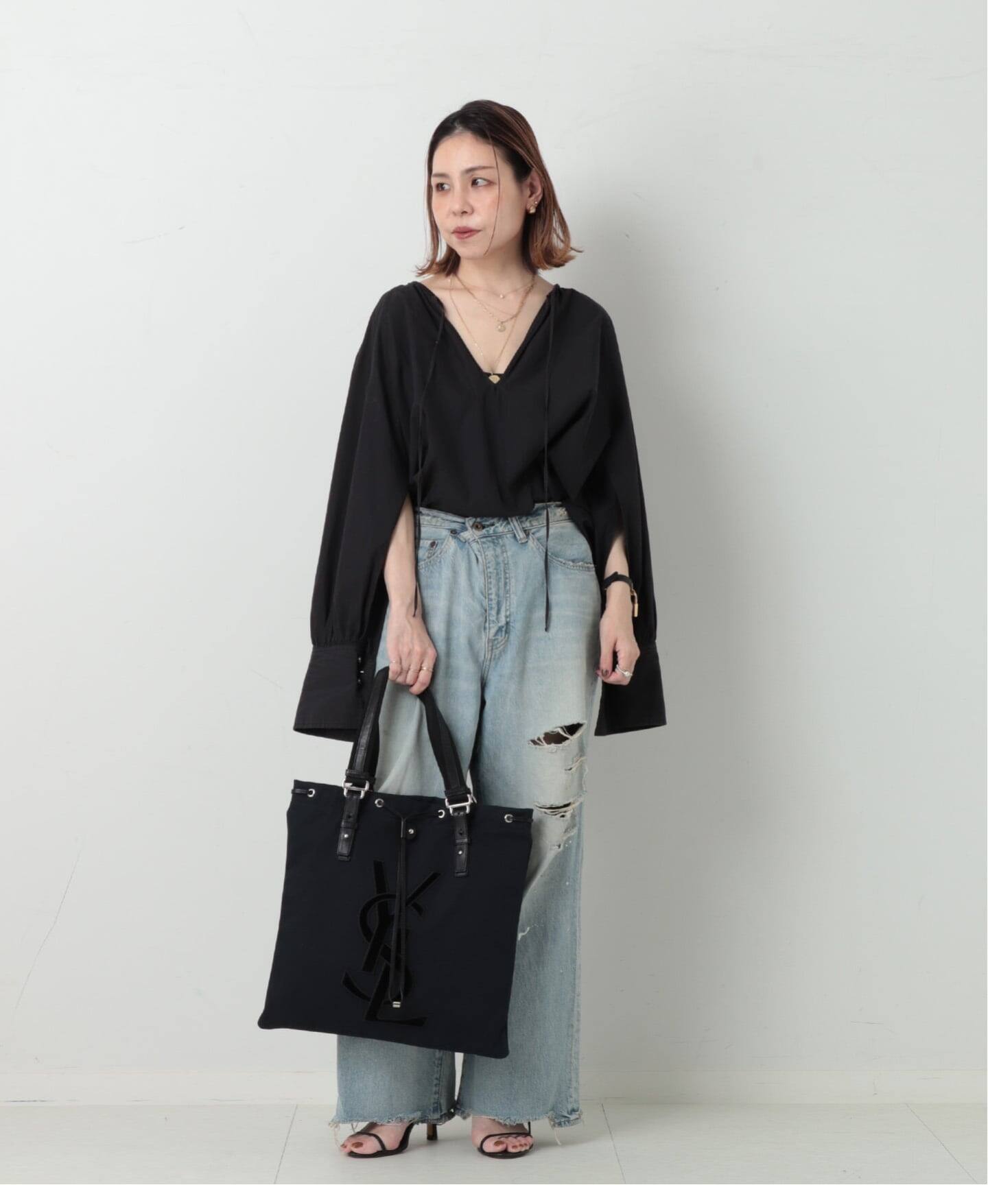VINTAGE YSL/イヴ サンローラン】トートバッグ（トートバッグ