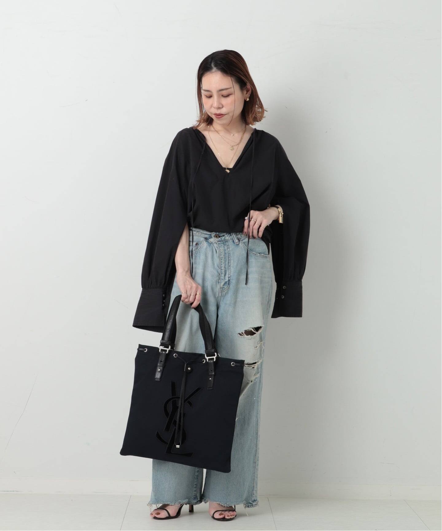 VINTAGE YSL/イヴ サンローラン】トートバッグ（トートバッグ 