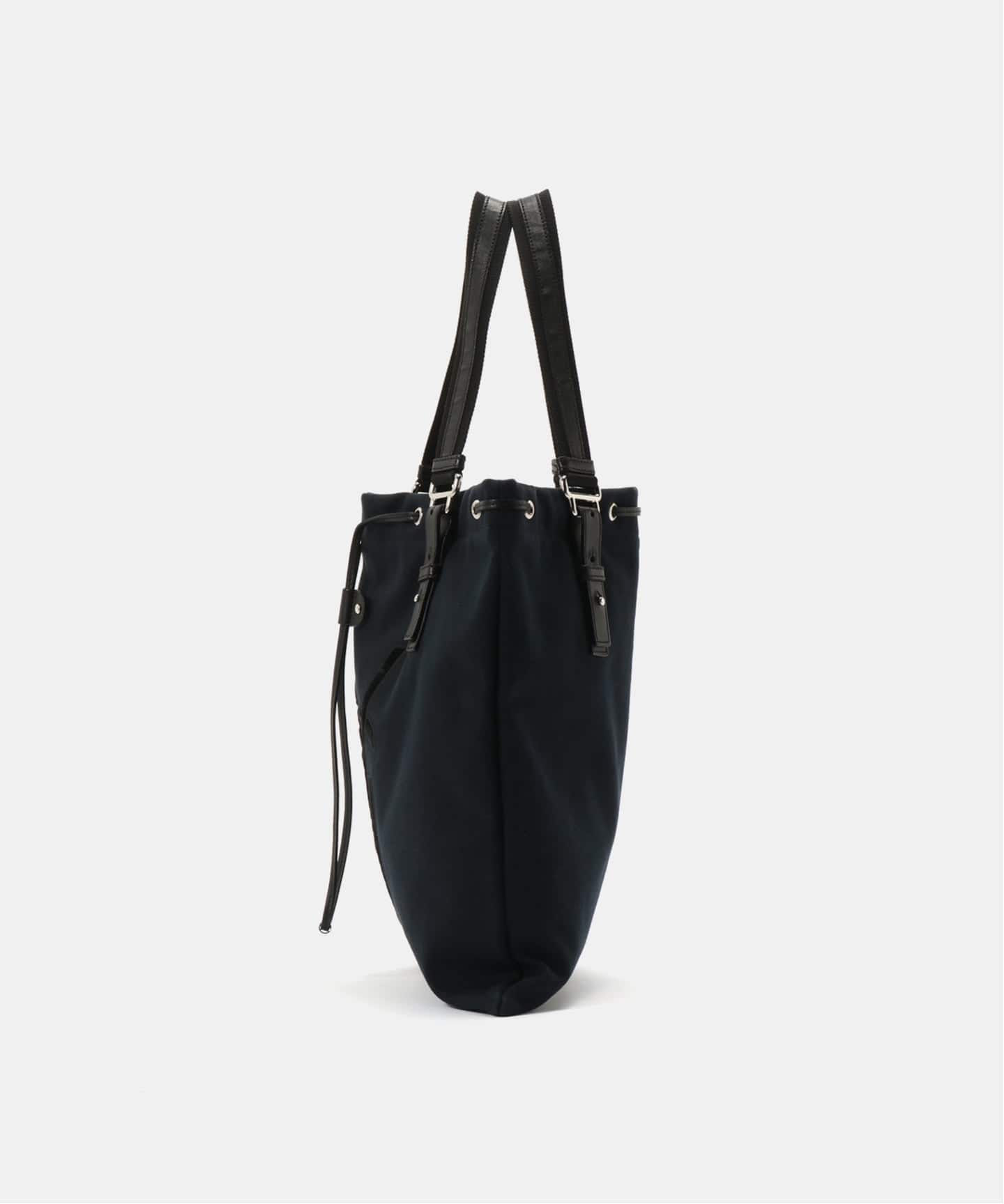 美品YSLナイロントートバッグ 美品 YVES SAINT LAURENT イヴ サンローラン YSL ネイビー ゴールド