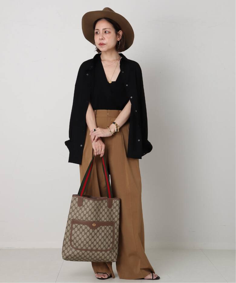 VINTAGE GUCCI /グッチ】トートバッグ gg web（トートバッグ 