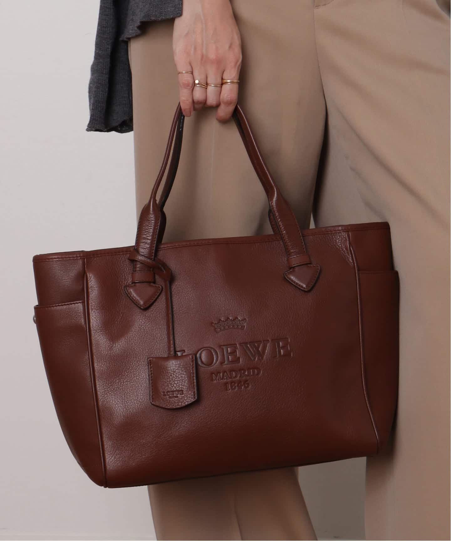 【VINTAGE LOEWE/ロエベ】Heritage トートバッグ