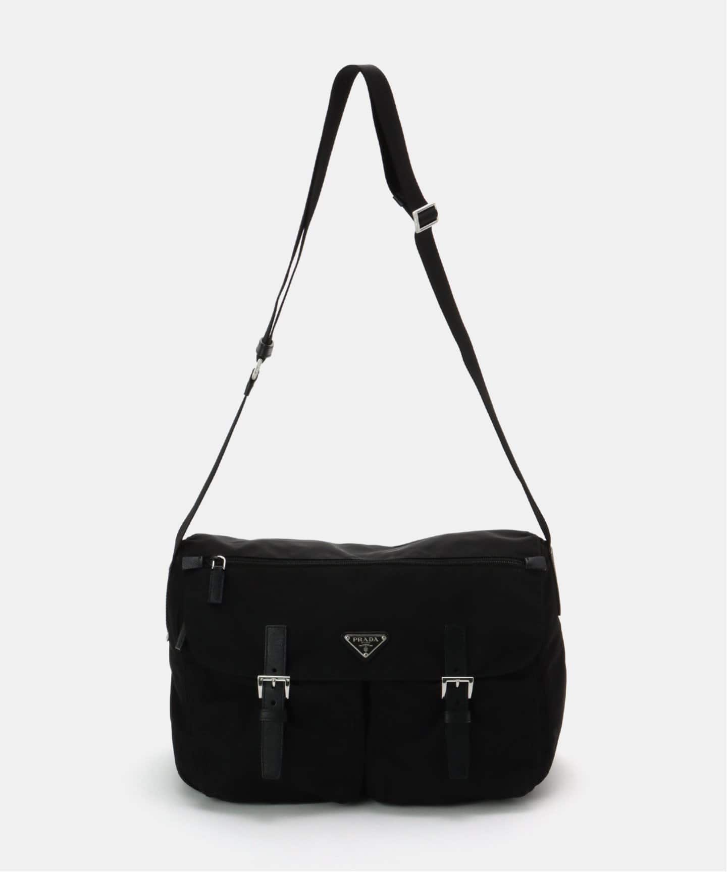 ベイクルーズで購入＊VINTAGE PRADA ブラック ショルダーバッグ VINTAGE PRADA/プラダ】shoulder nylon（ショルダーバッグ