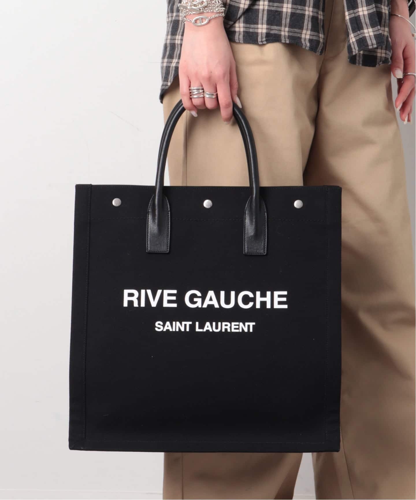 SAINT LAURENT/サンローラン】Rive gauche north south（トートバッグ