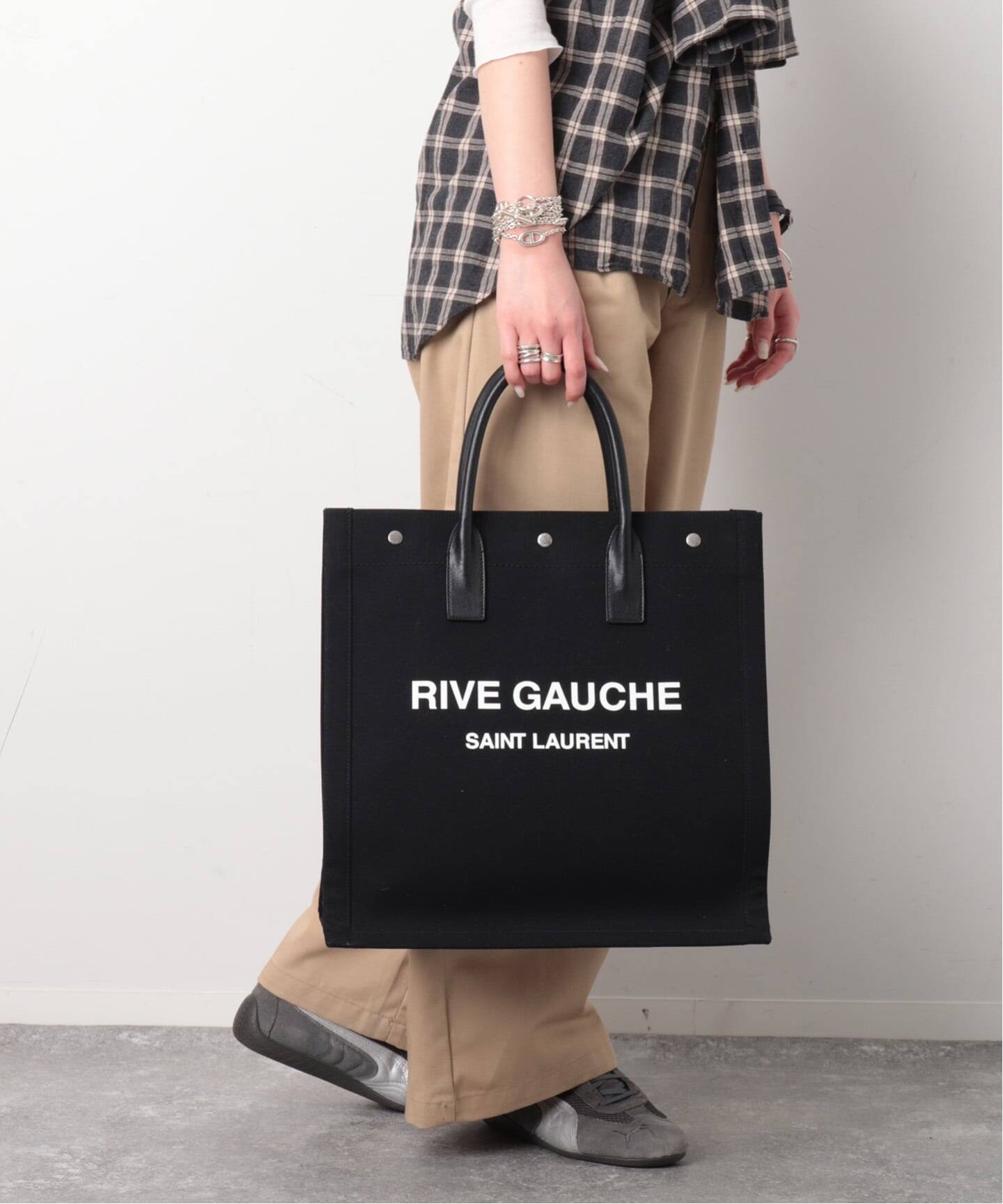 SAINT LAURENT/サンローラン】Rive gauche north south（トートバッグ 
