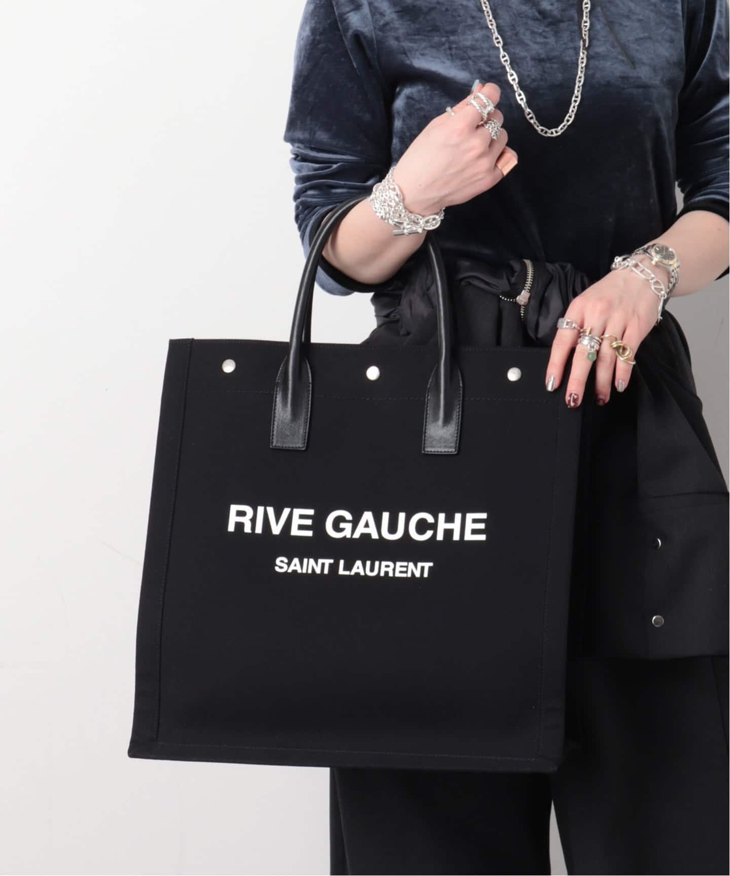 SAINT LAURENT/サンローラン】Rive gauche north south（トートバッグ