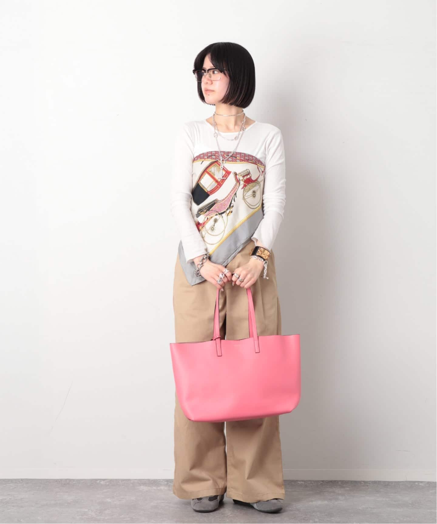 SAINT LAURENT/サンローラン】 Sac shopping tote（トートバッグ