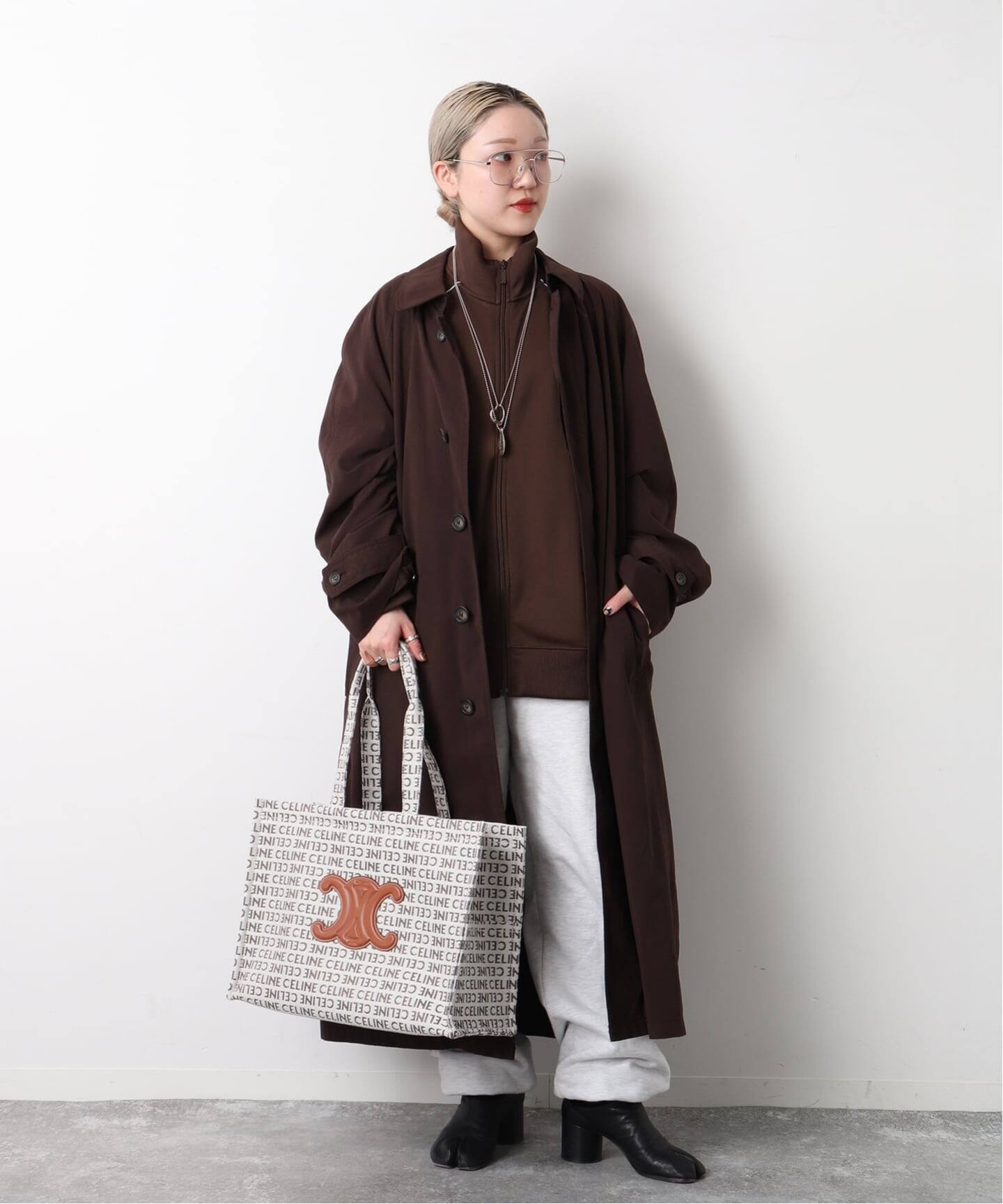 CELINE/セリーヌ】Cabas thais tote large triomphe（トートバッグ