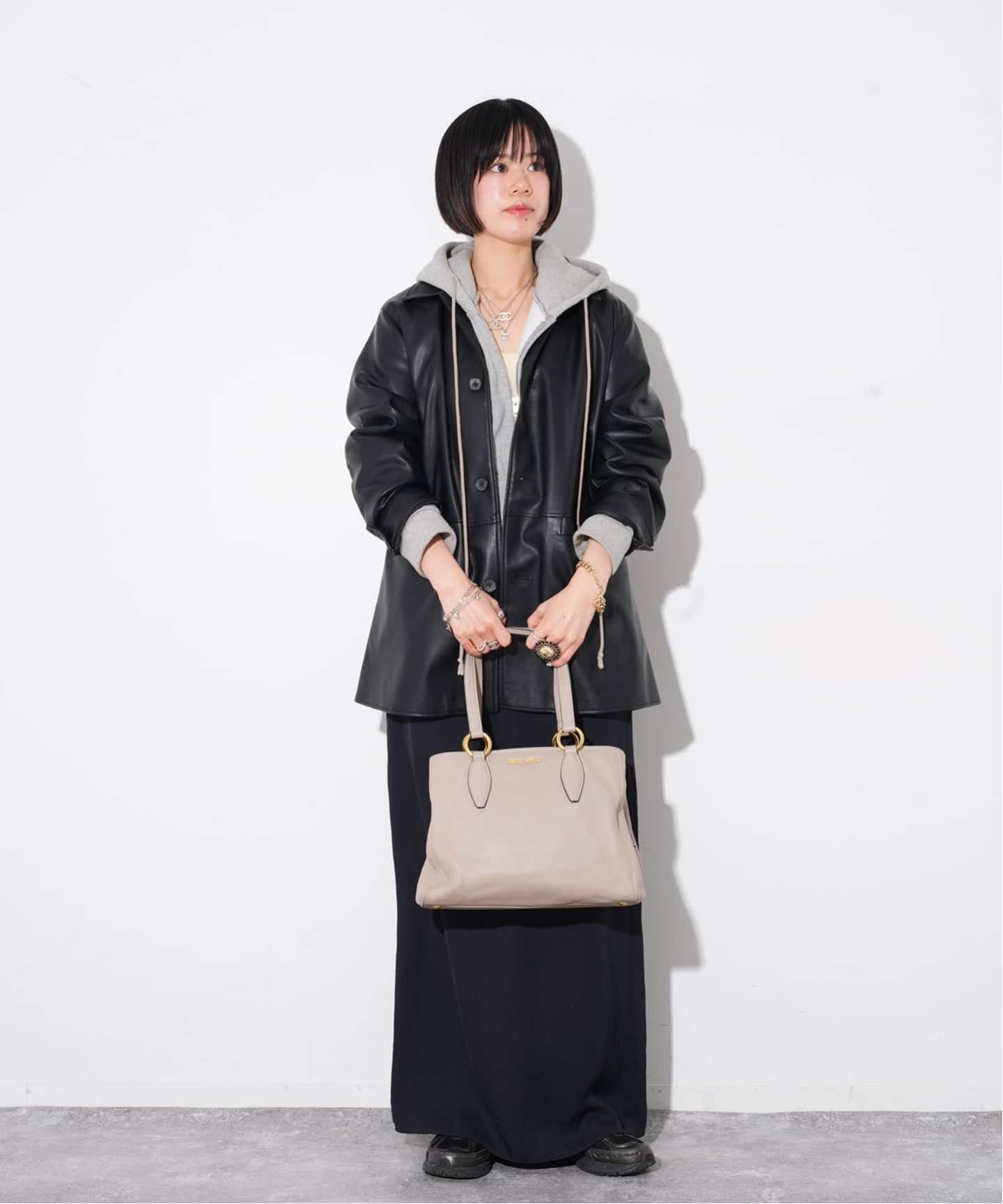 MIU MIU/ミュウミュウ】semi shoulder tote 2way（トートバッグ