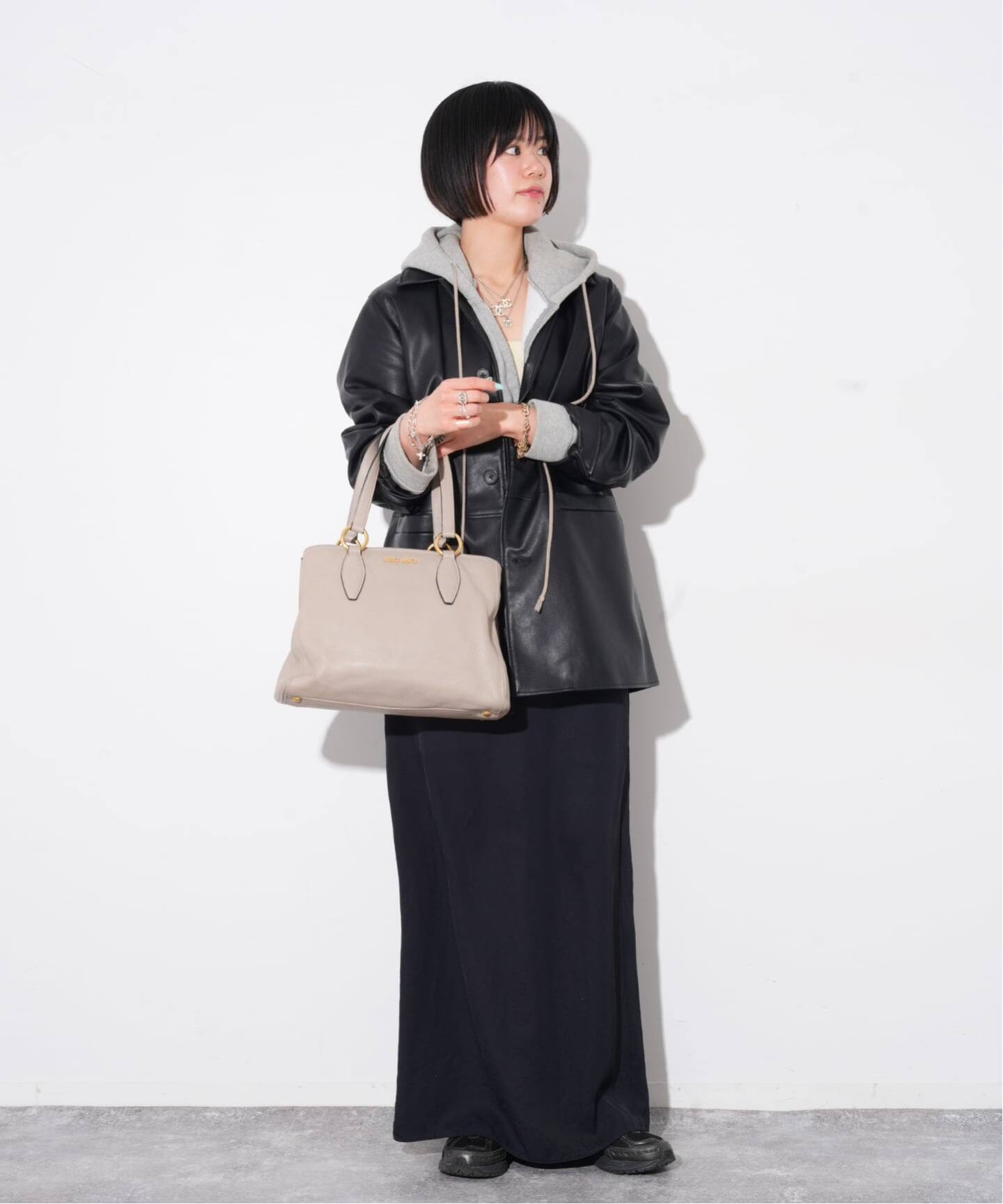 MIU MIU/ミュウミュウ】semi shoulder tote 2way（トートバッグ