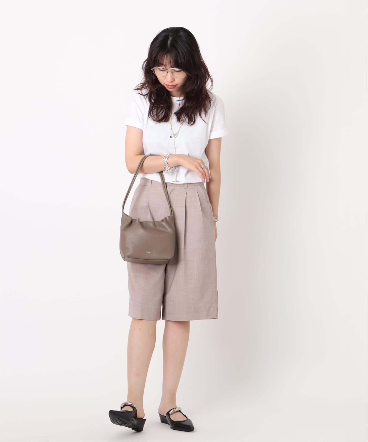 blancle/ ブランクレ】S.LEATHER Mini wrinkles tote（トートバッグ