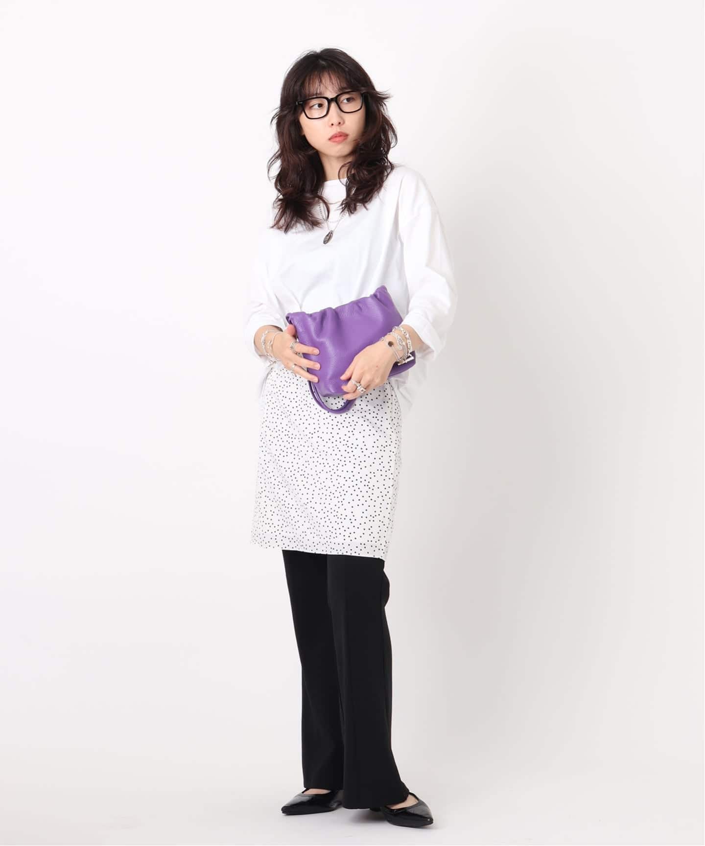 blancle/ ブランクレ】S.LEATHER Mini wrinkles tote（トート