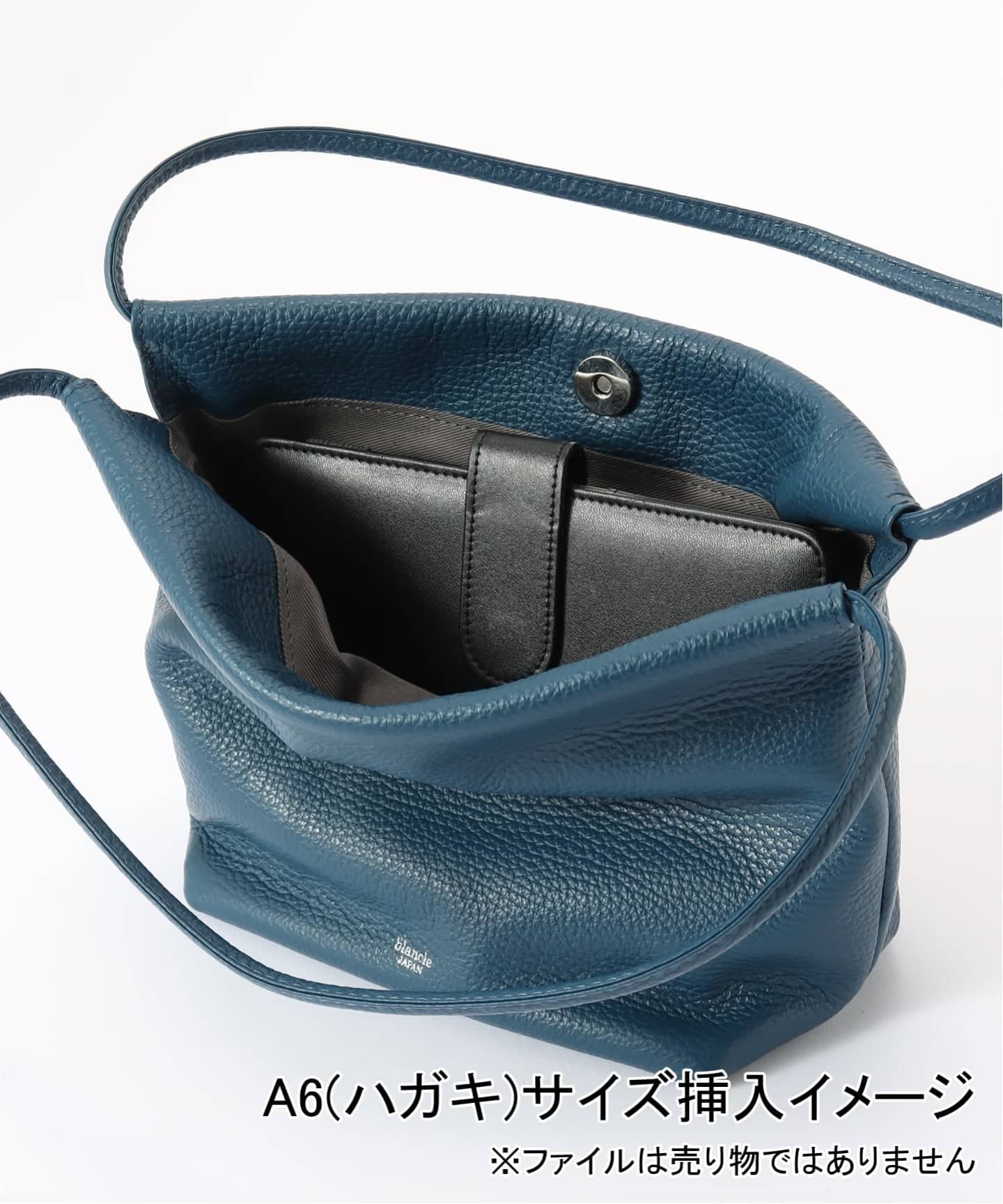 blancle mini wrinkle tote（ブラック） blancle/ ブランクレ】S.LEATHER Mini wrinkles tote（トート