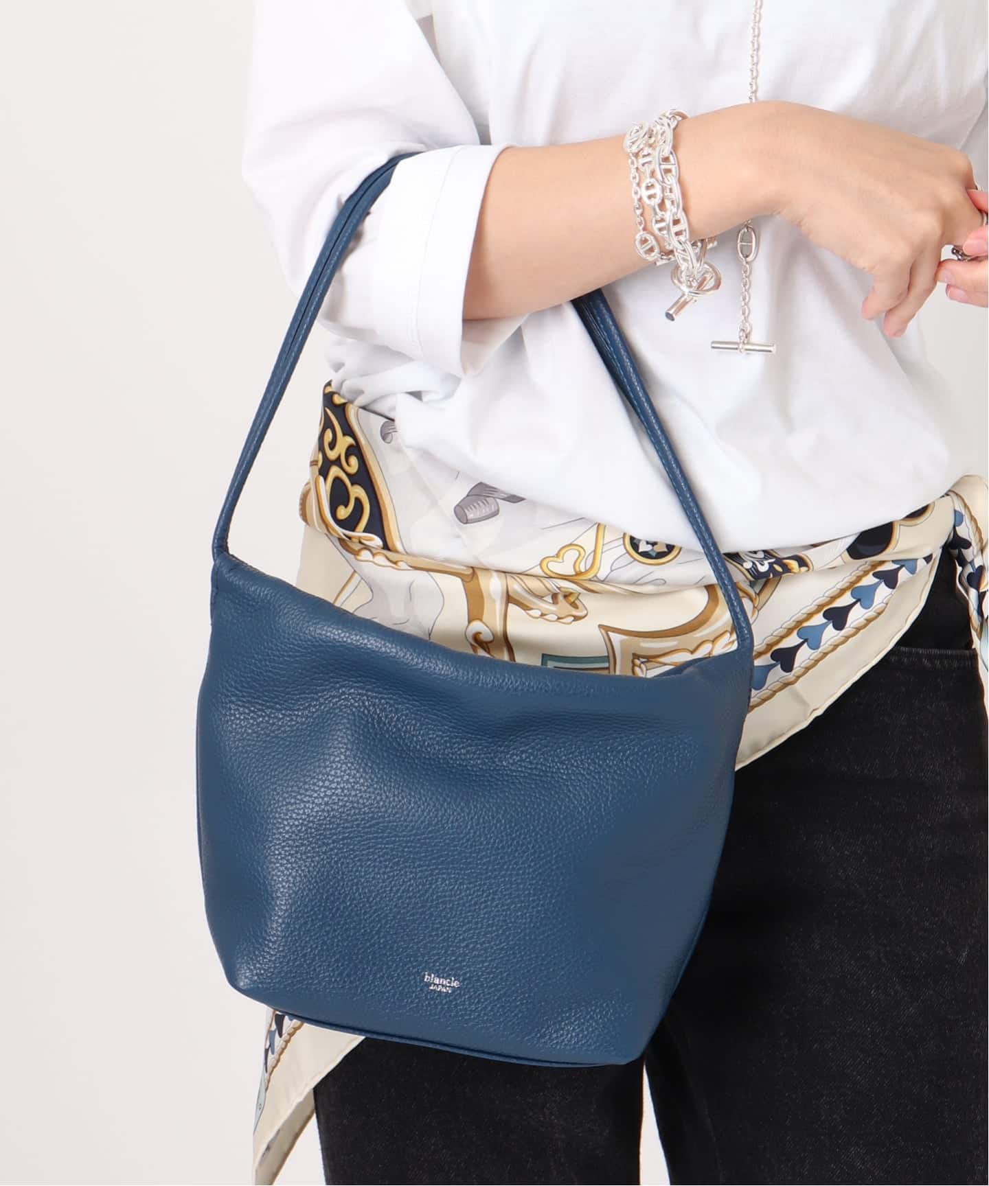 blancle/ ブランクレ】S.LEATHER Mini wrinkles tote（トート