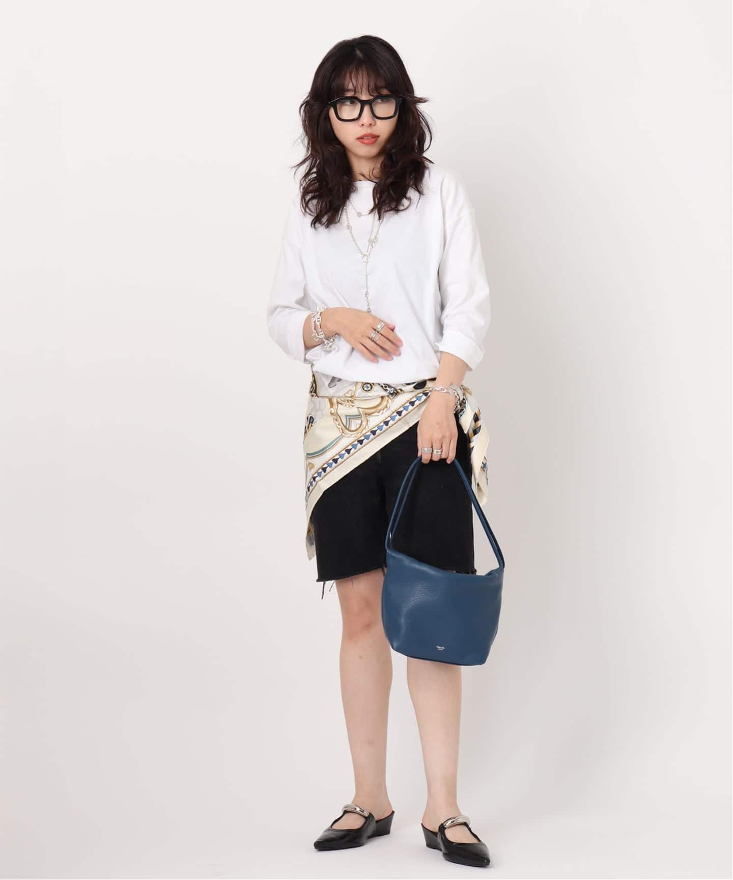 blancle mini wrinkle tote（ブラック） blancle/ ブランクレ】S.LEATHER Mini wrinkles tote（トート