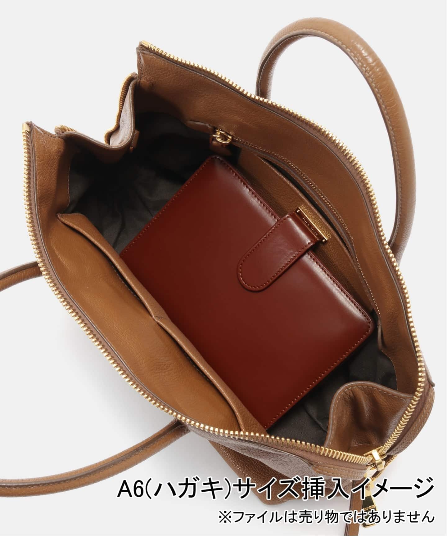 miu miu ミュウミュウ レザー ロゴトートバッグ ブラウン 2WAY MIU MIU/ミュウミュウ】2way tote bag（トートバッグ）｜ENSEMBLE