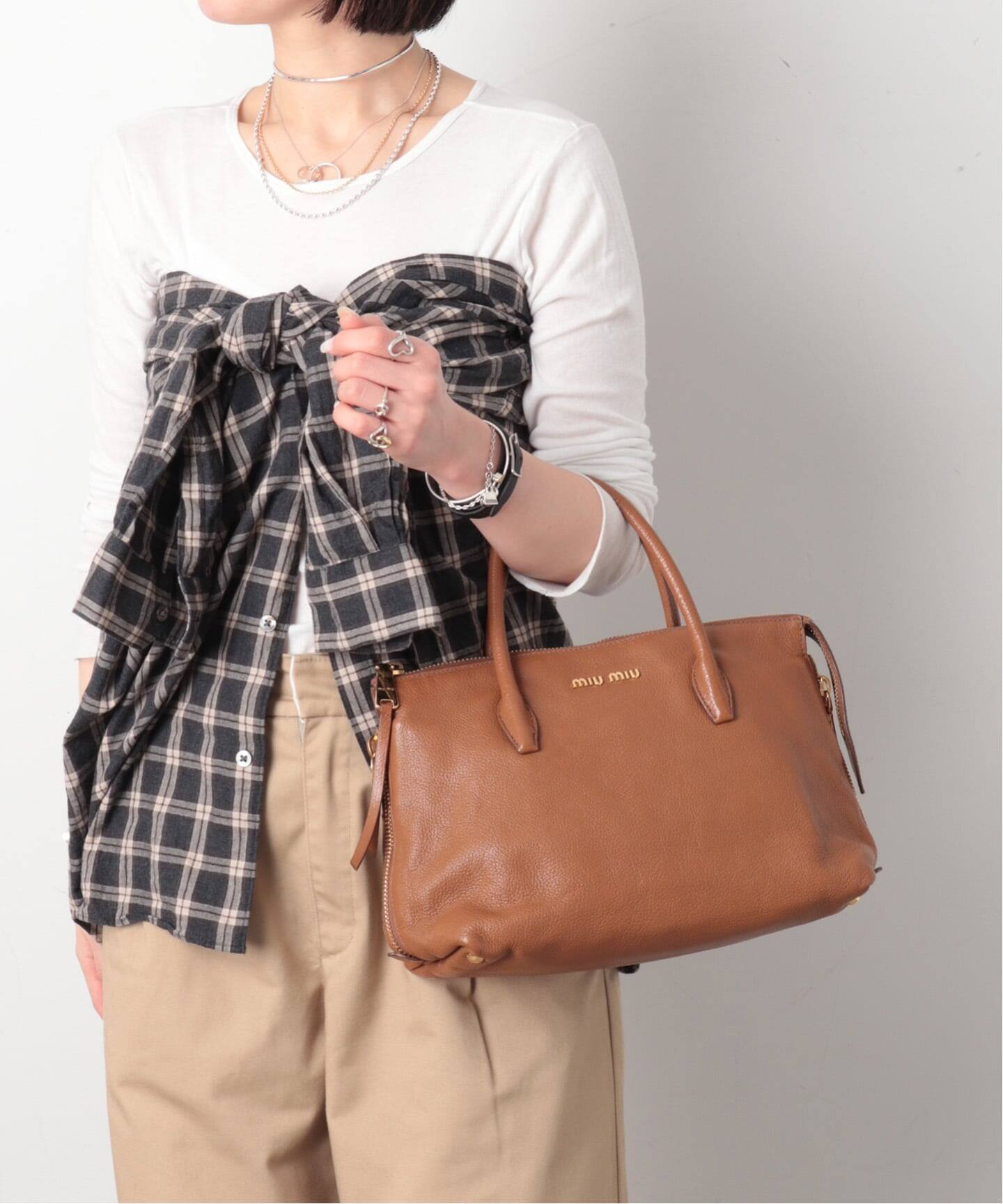 MIU MIU/ミュウミュウ】2way tote bag（トートバッグ）｜ENSEMBLE