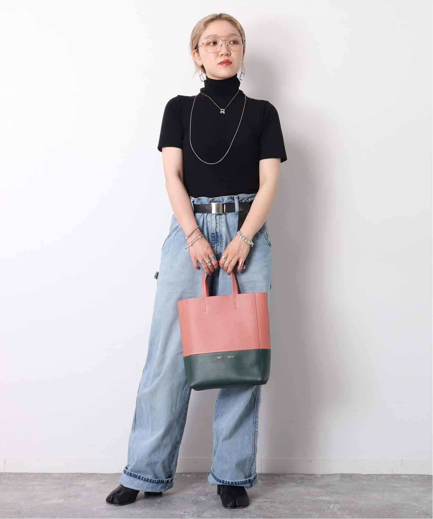 VINTAGE CELINE/セリーヌ】 Vertical cabas 2way（トートバッグ