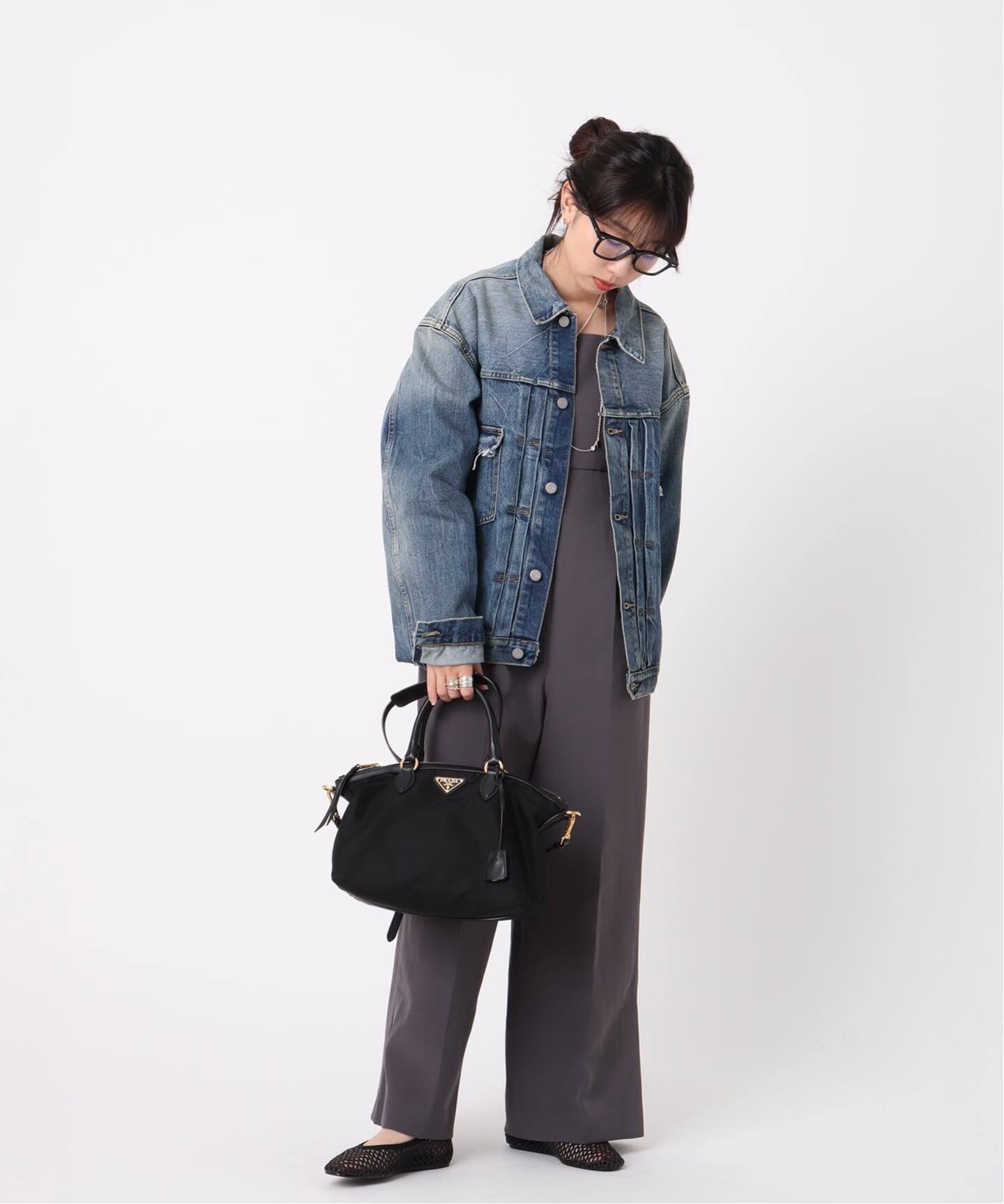 プラダ PRADA B6672F ナイロン トートバッグ ヴィンテージ風 プラダ PRADA B6672F ナイロン トートバッグ ヴィンテージ風 プラダ