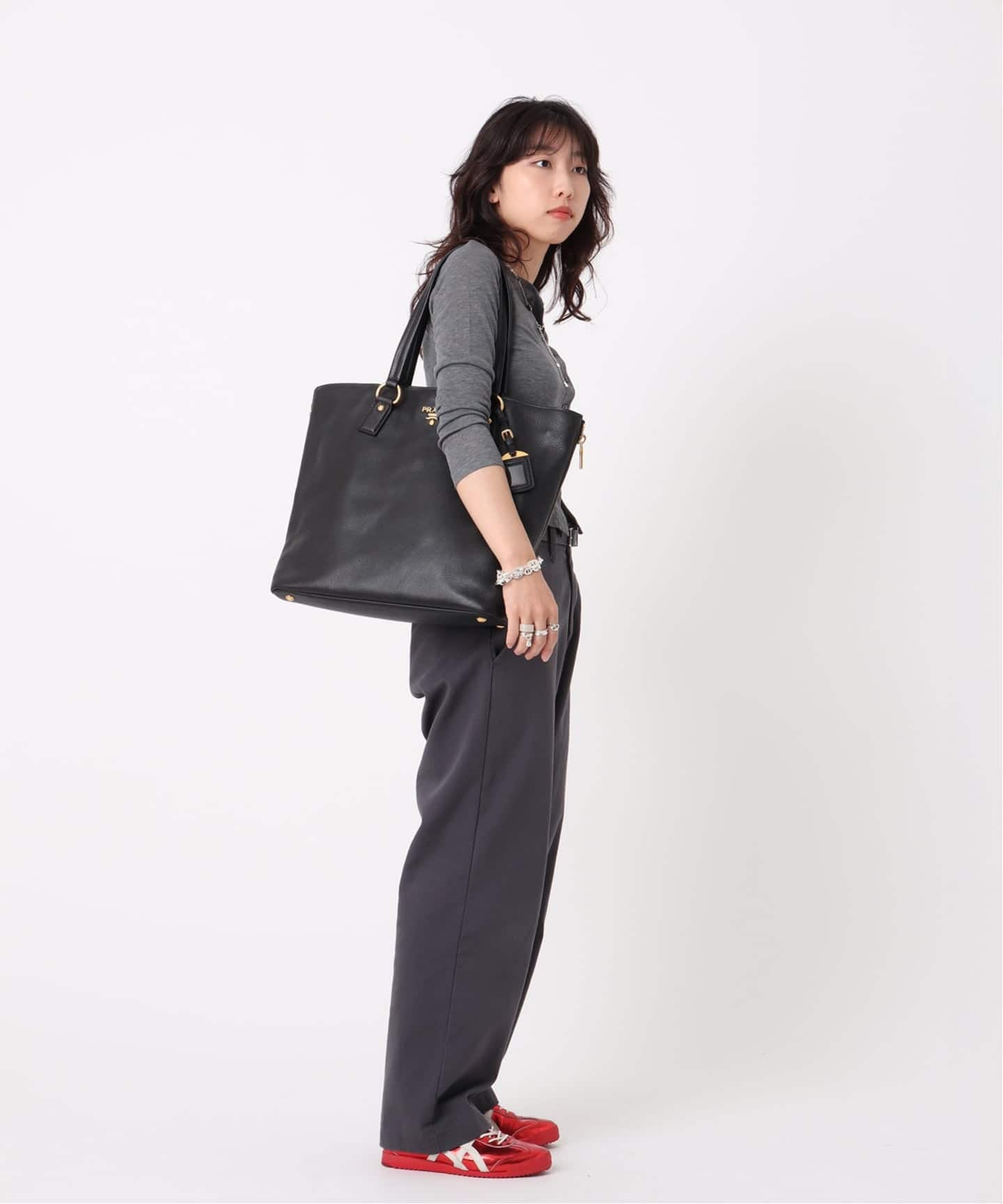 PRADA プラダ　ショルダーバッグ　トートバッグ VITELLO PHENIX VINTAGE PRADA/プラダ】vitello phenix tote（トートバッグ