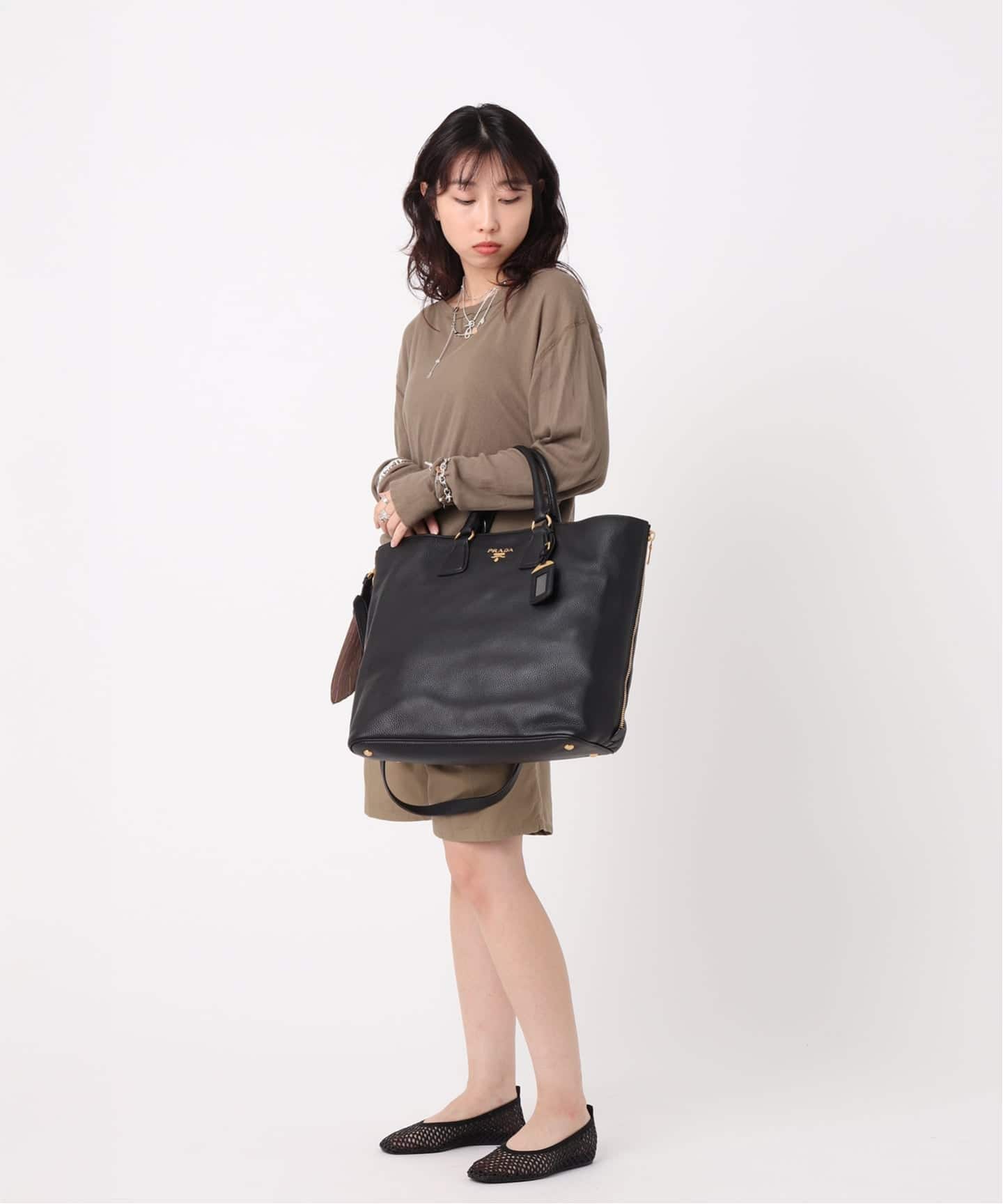 VINTAGE PRADA/プラダ】 vitello phenix tote 2way（トート