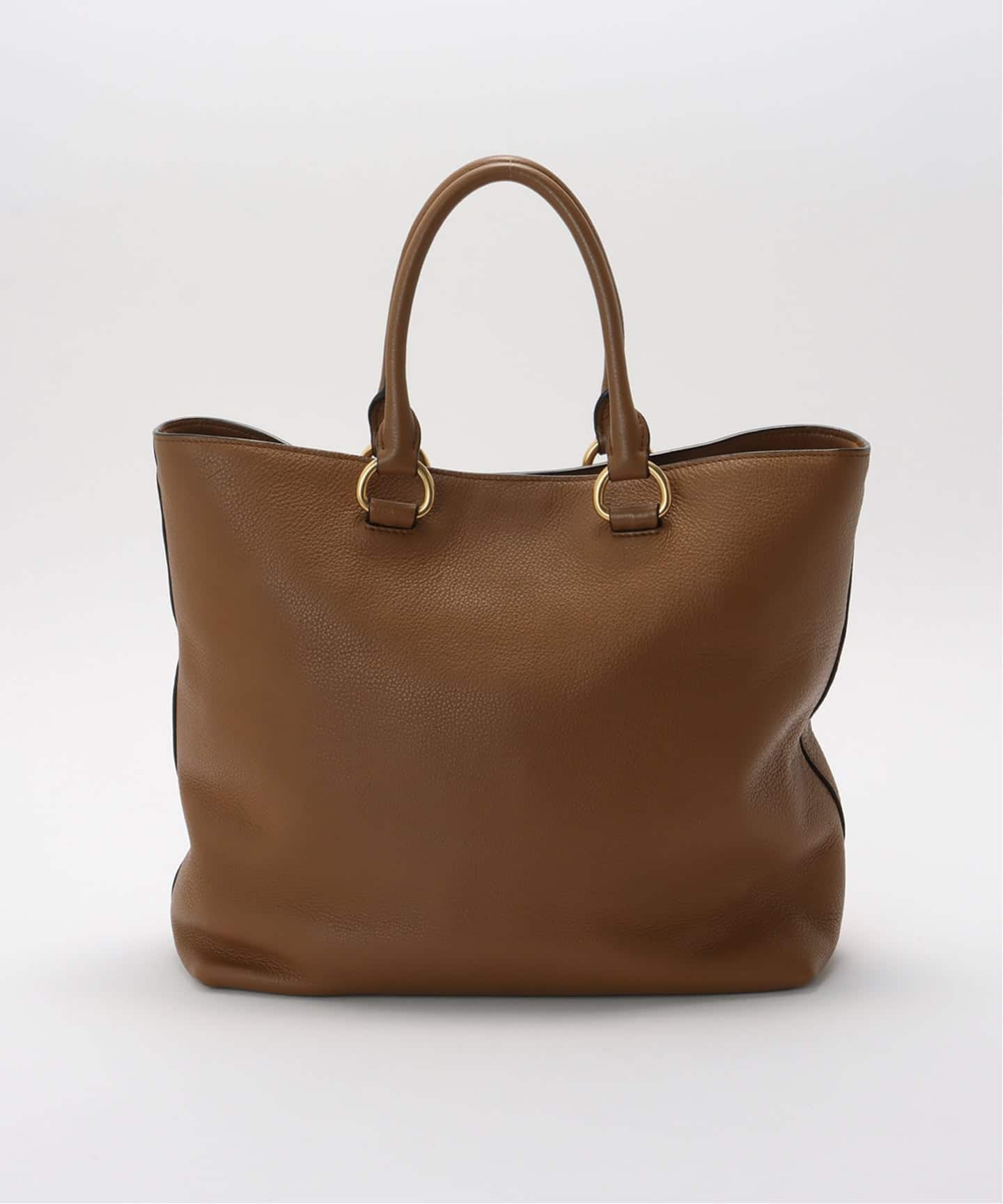PRADA 2way トートバッグ ヴィッテロリュクス ショルダー チェーン 茶 PRADA 2way トートバッグ ヴィッテロリュクス ショルダー