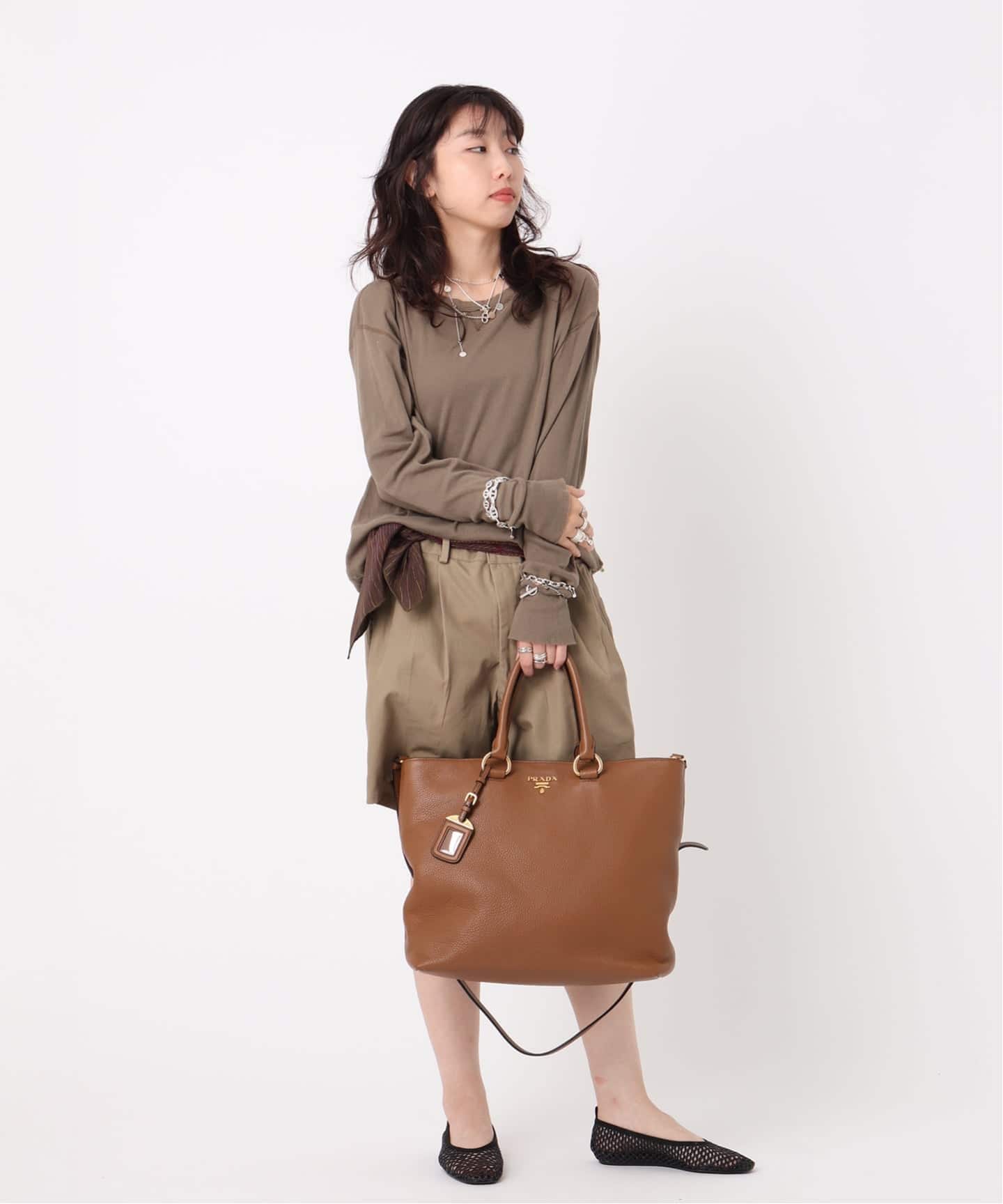 VINTAGE PRADA/プラダ】 vitello phenix tote 2way（トートバッグ