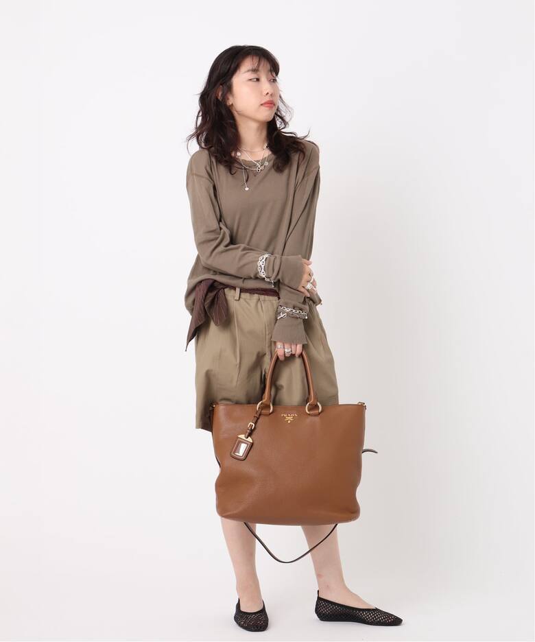 VINTAGE PRADA/プラダ】 vitello phenix tote 2way（トートバッグ 