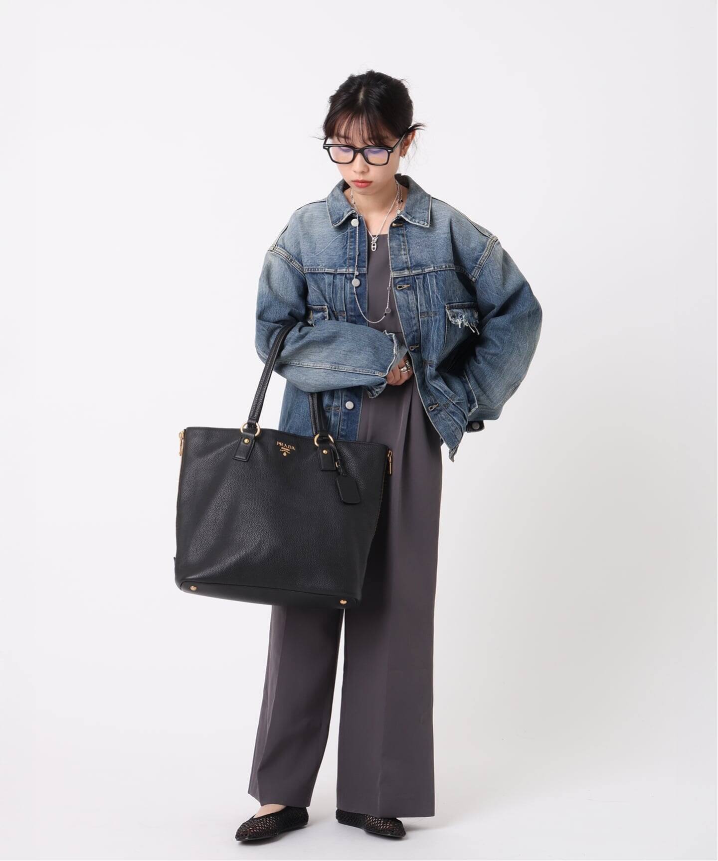 VINTAGE PRADA/プラダ】 vitello phenix tote 2way（トートバッグ