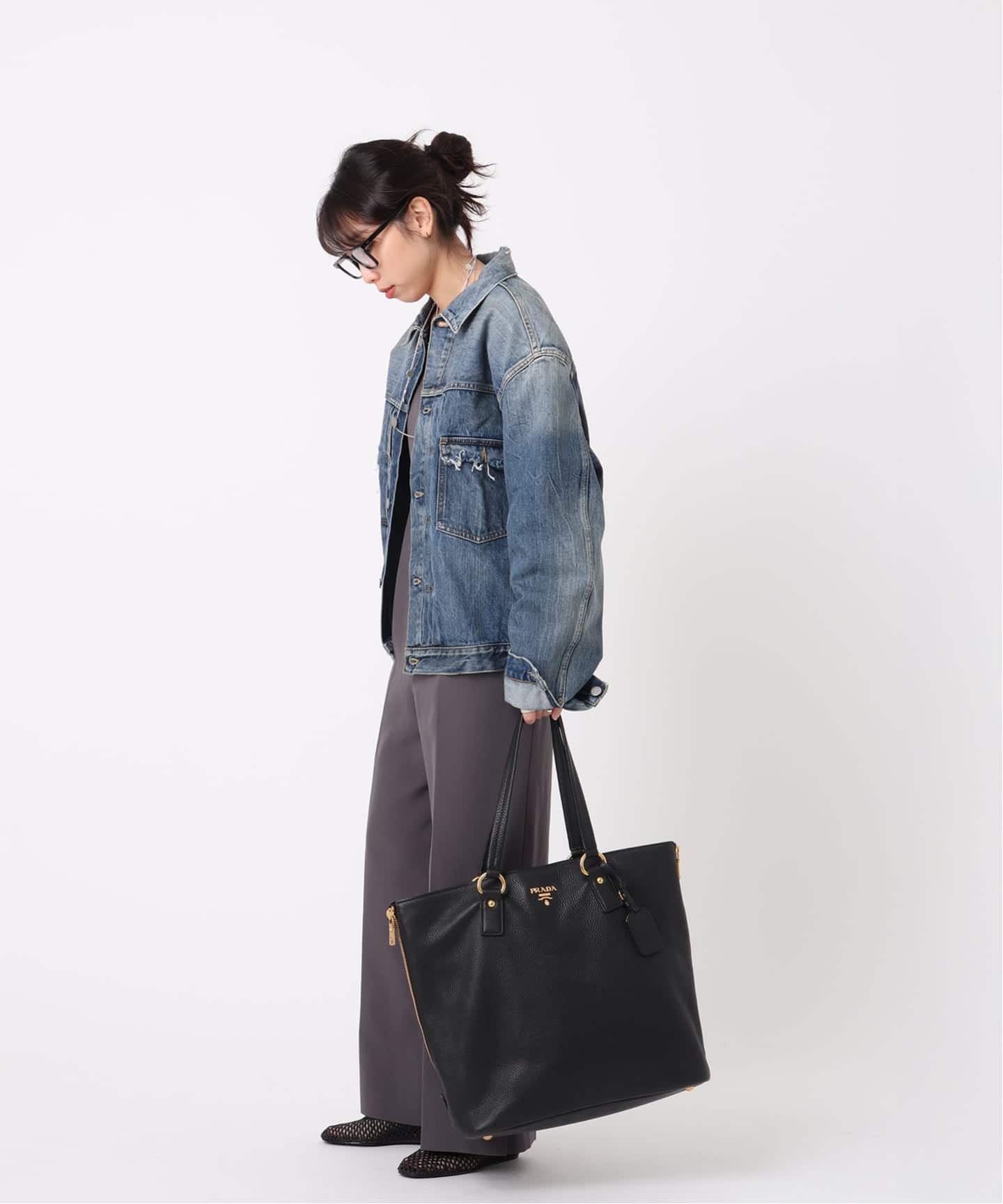 VINTAGE PRADA/プラダ】 vitello phenix tote 2way（トート