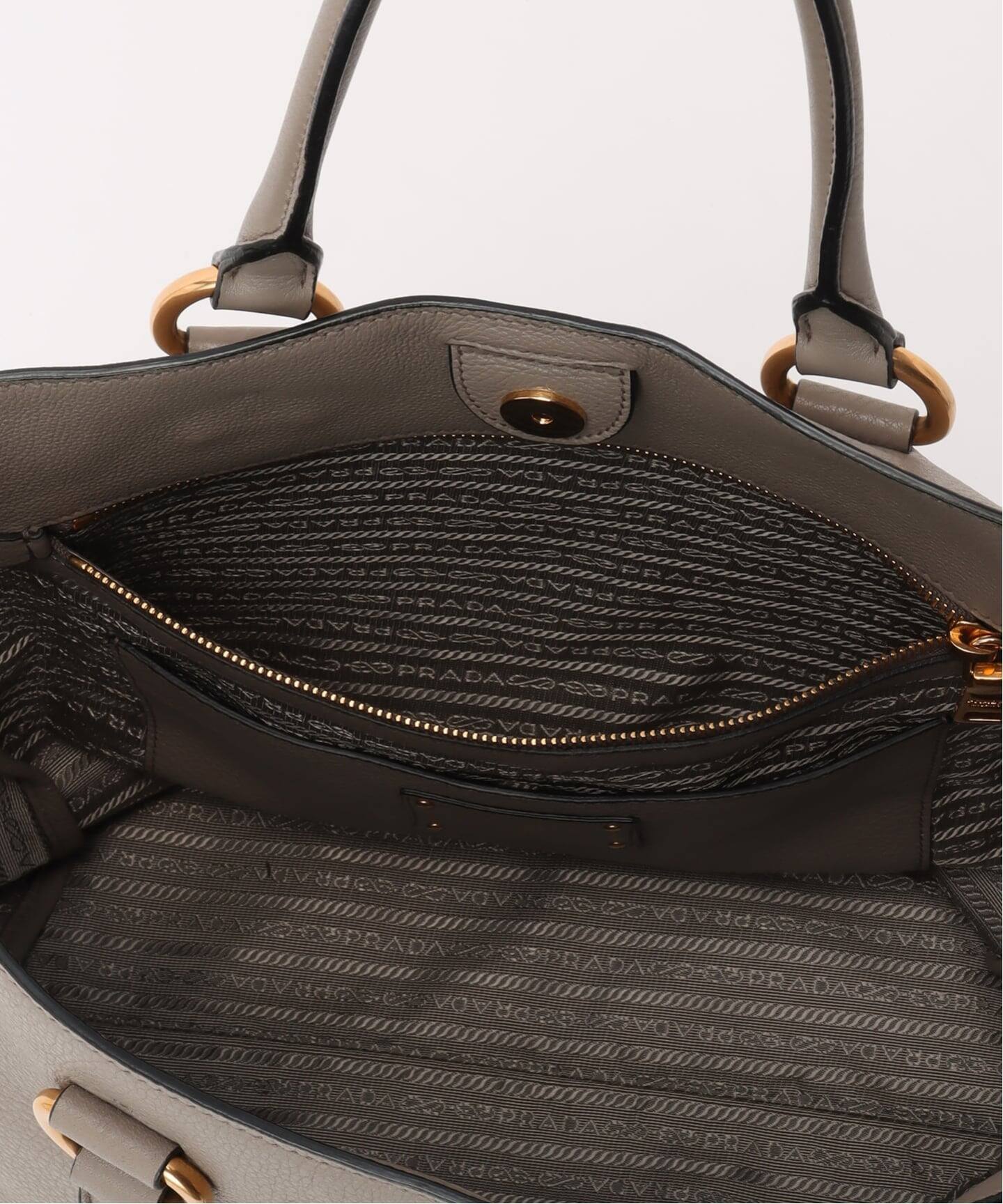 VINTAGE PRADA/プラダ】 vitello tote 2way leather（トートバッグ