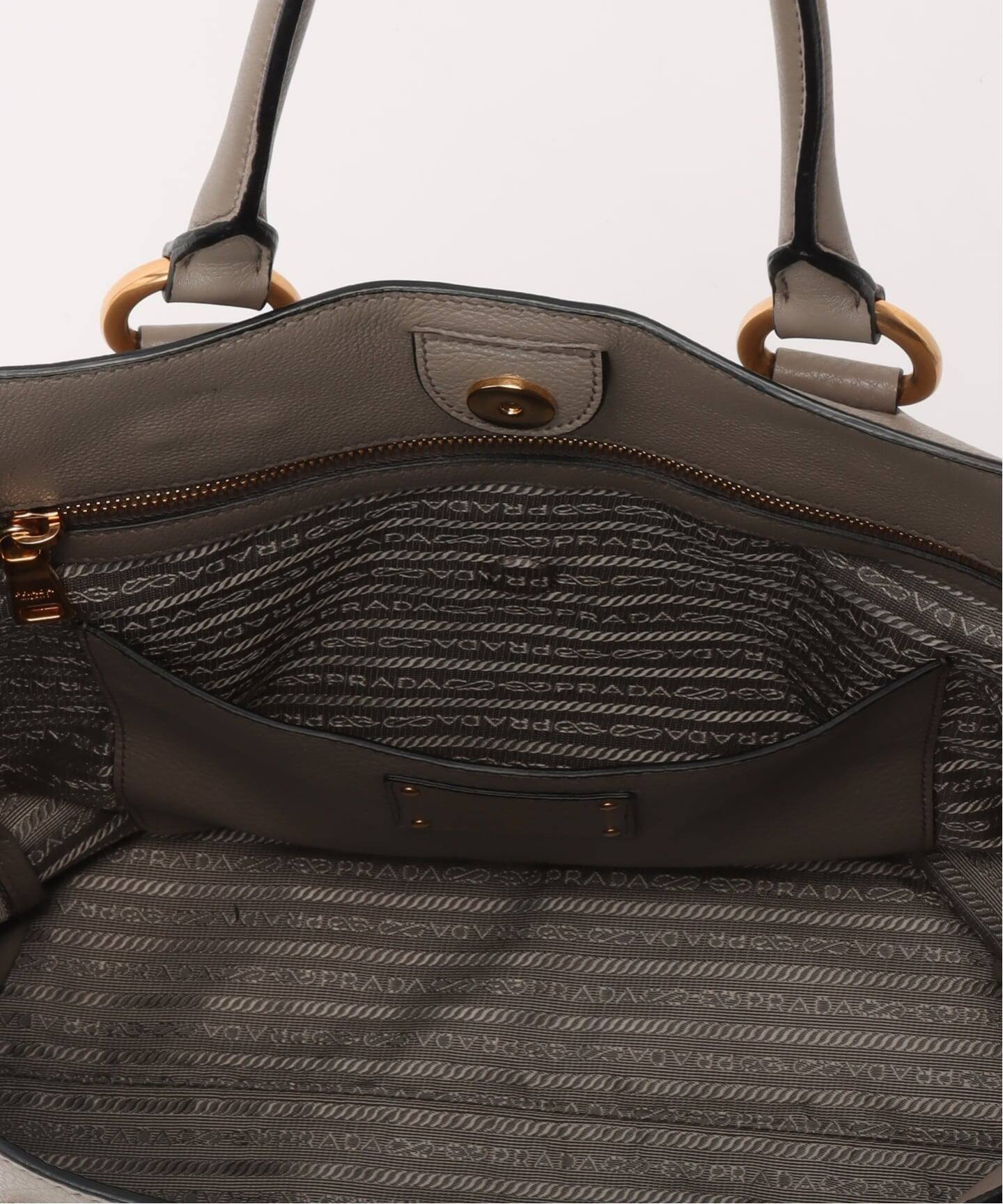 VINTAGE PRADA/プラダ】 vitello tote 2way leather（トートバッグ