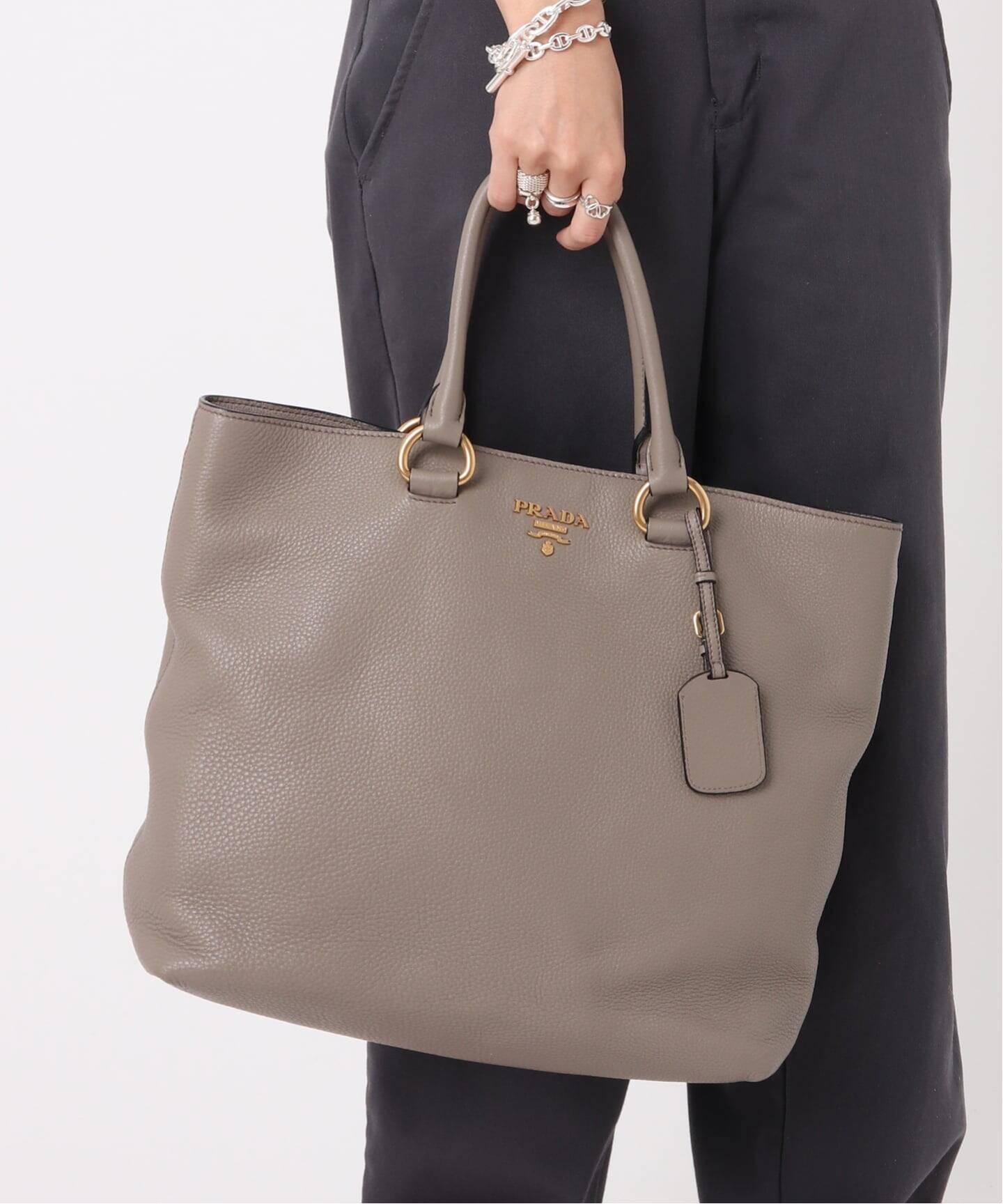 VINTAGE PRADA/プラダ】 vitello tote 2way leather（トートバッグ