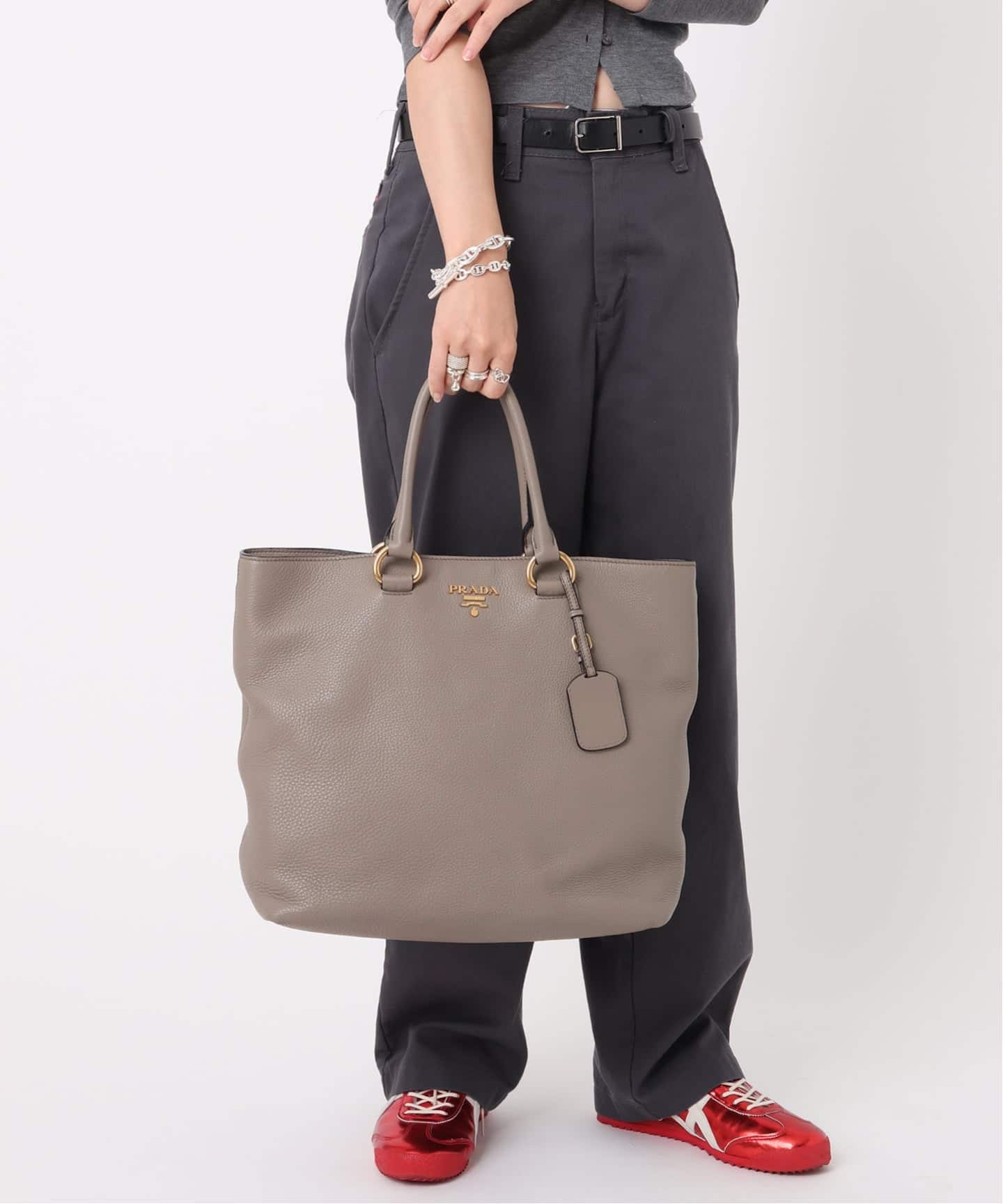 VINTAGE PRADA/プラダ】 vitello tote 2way leather（トートバッグ