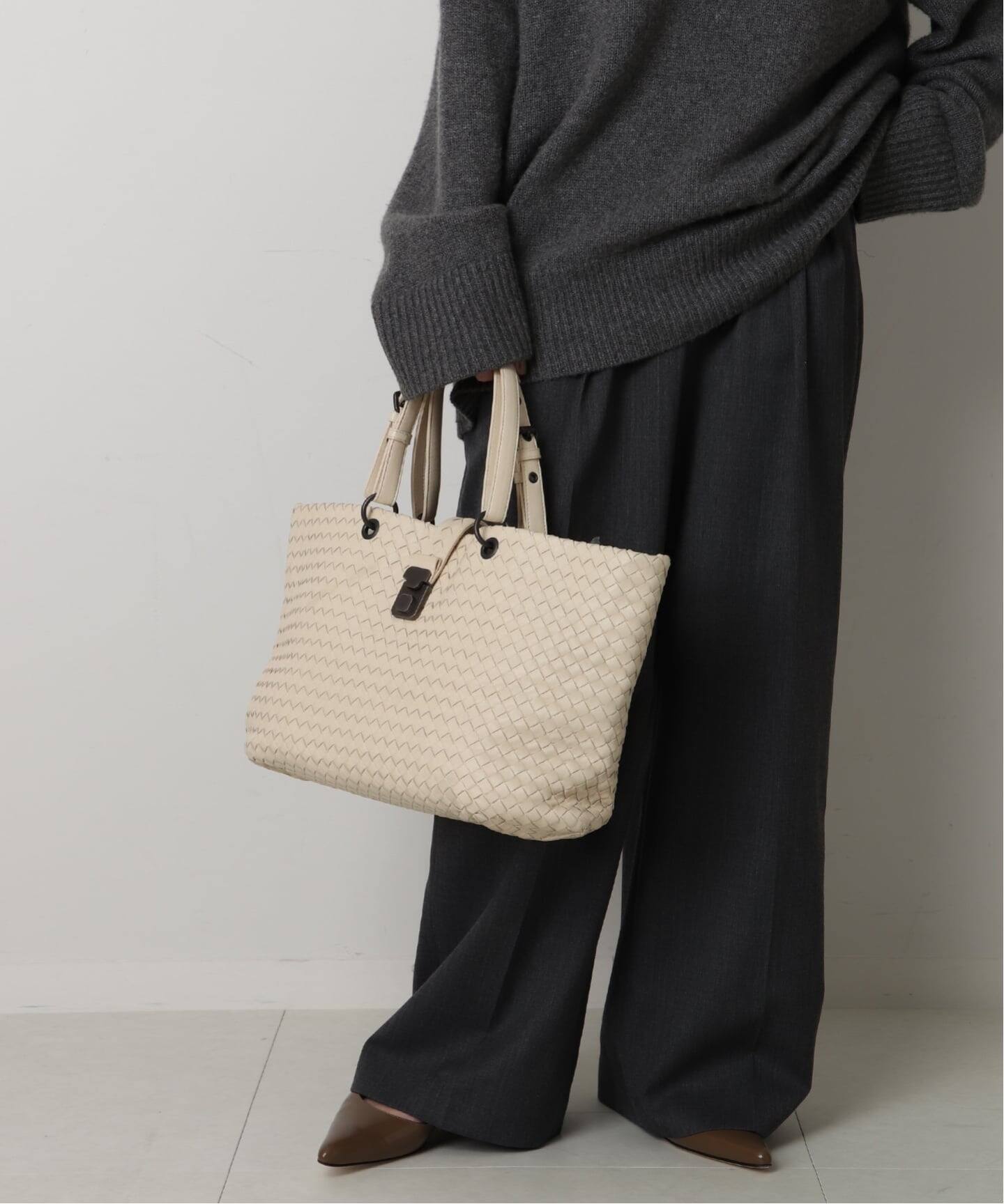 VINTAGE BOTTEGA VENETA/ボッテガ ヴェネタ】ハンドバッグ intrecciato