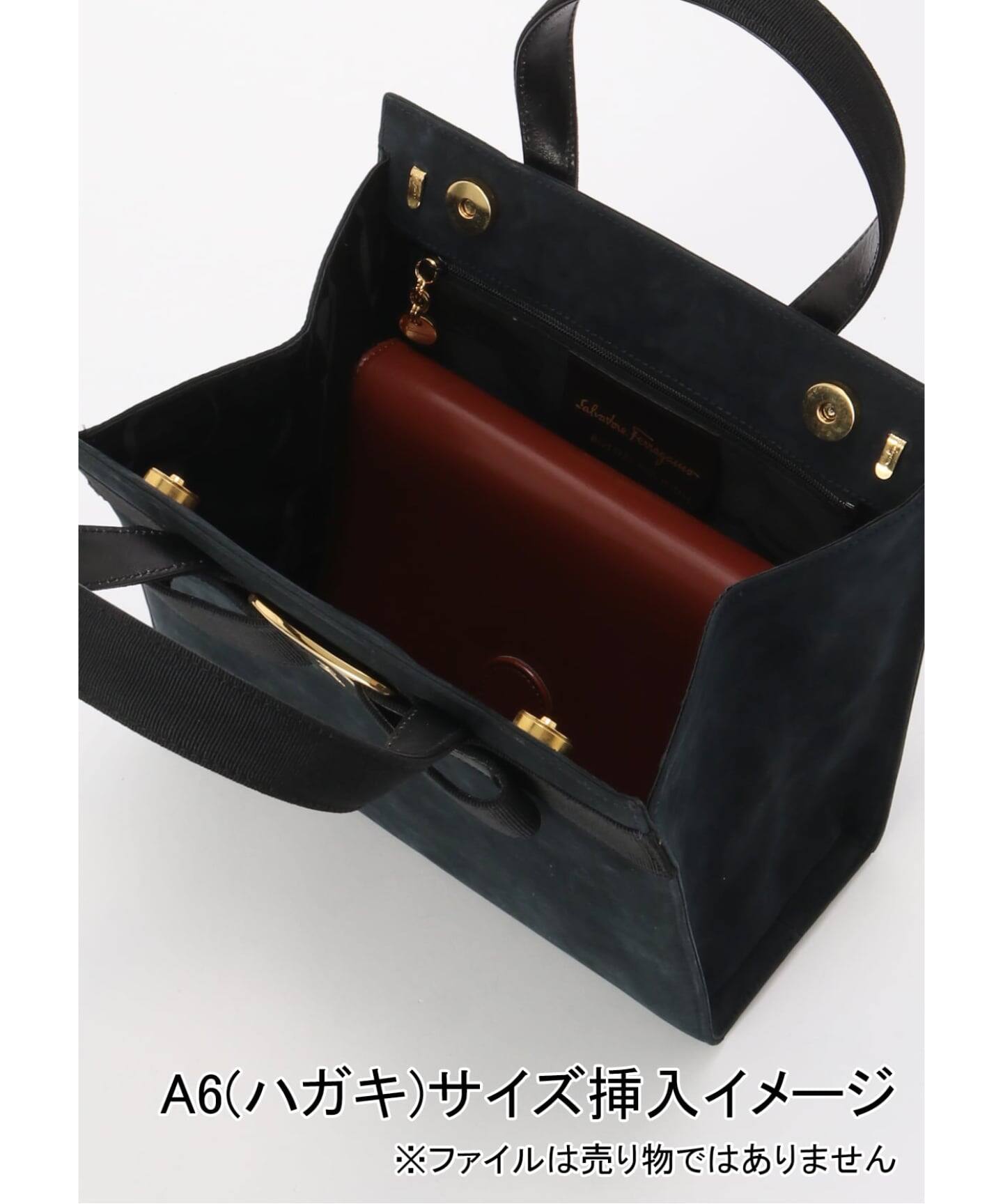 VINTAGE FERRAGAMO/フェラガモ】 Vara 2wayバッグ suede（ハンドバッグ