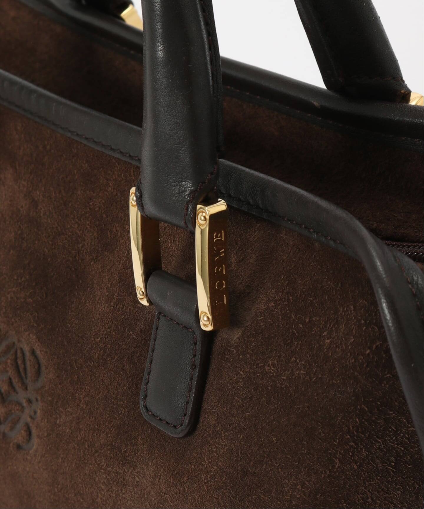 VINTAGE LOEWE/ロエベ】ボストンバッグ anagram suede（ハンドバッグ