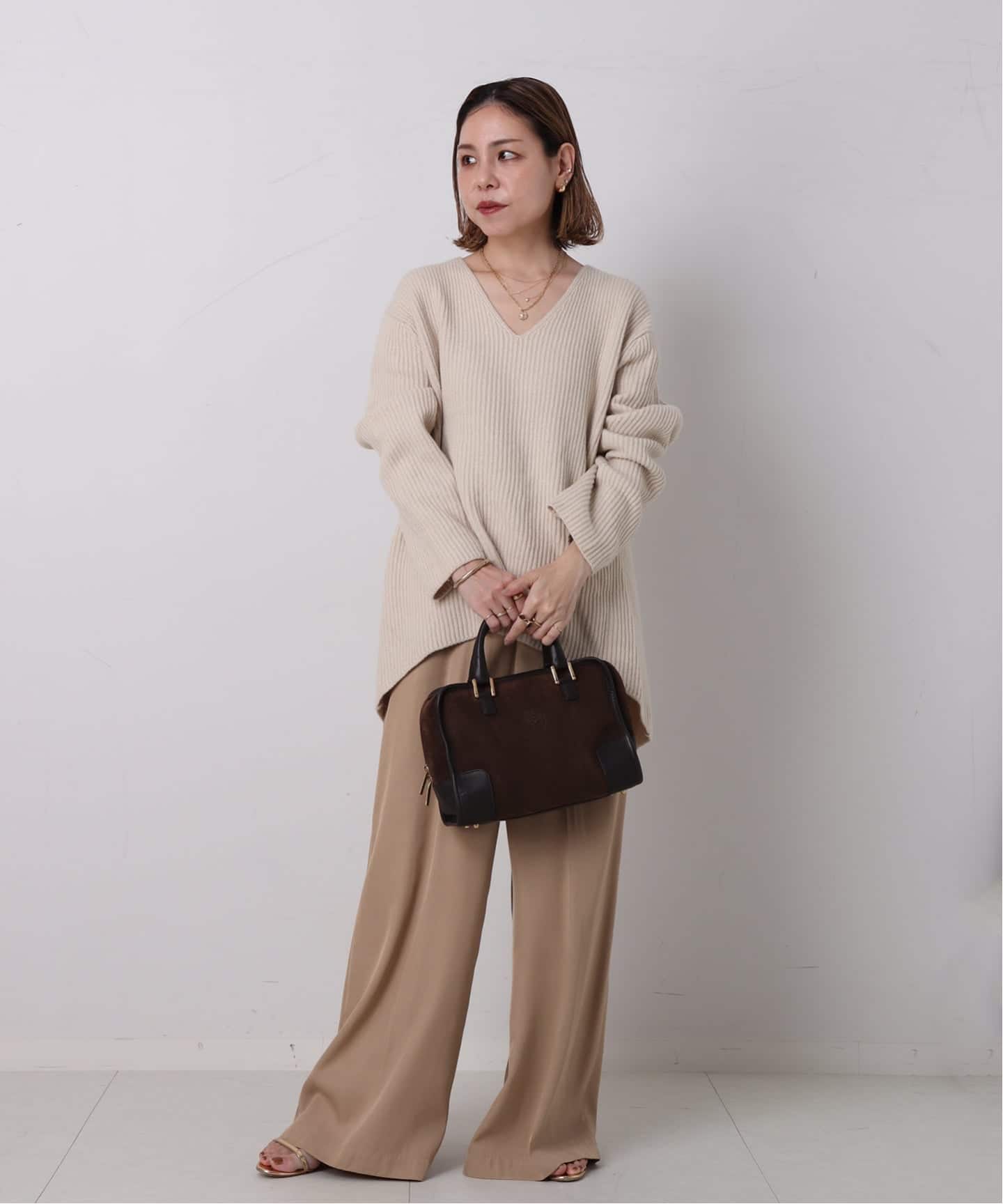 VINTAGE LOEWE/ロエベ】ボストンバッグ anagram suede(ハンドバッグ VINTAGE LOEWE/ロエベ】ボストンバッグ anagram suede(ハンドバッグ