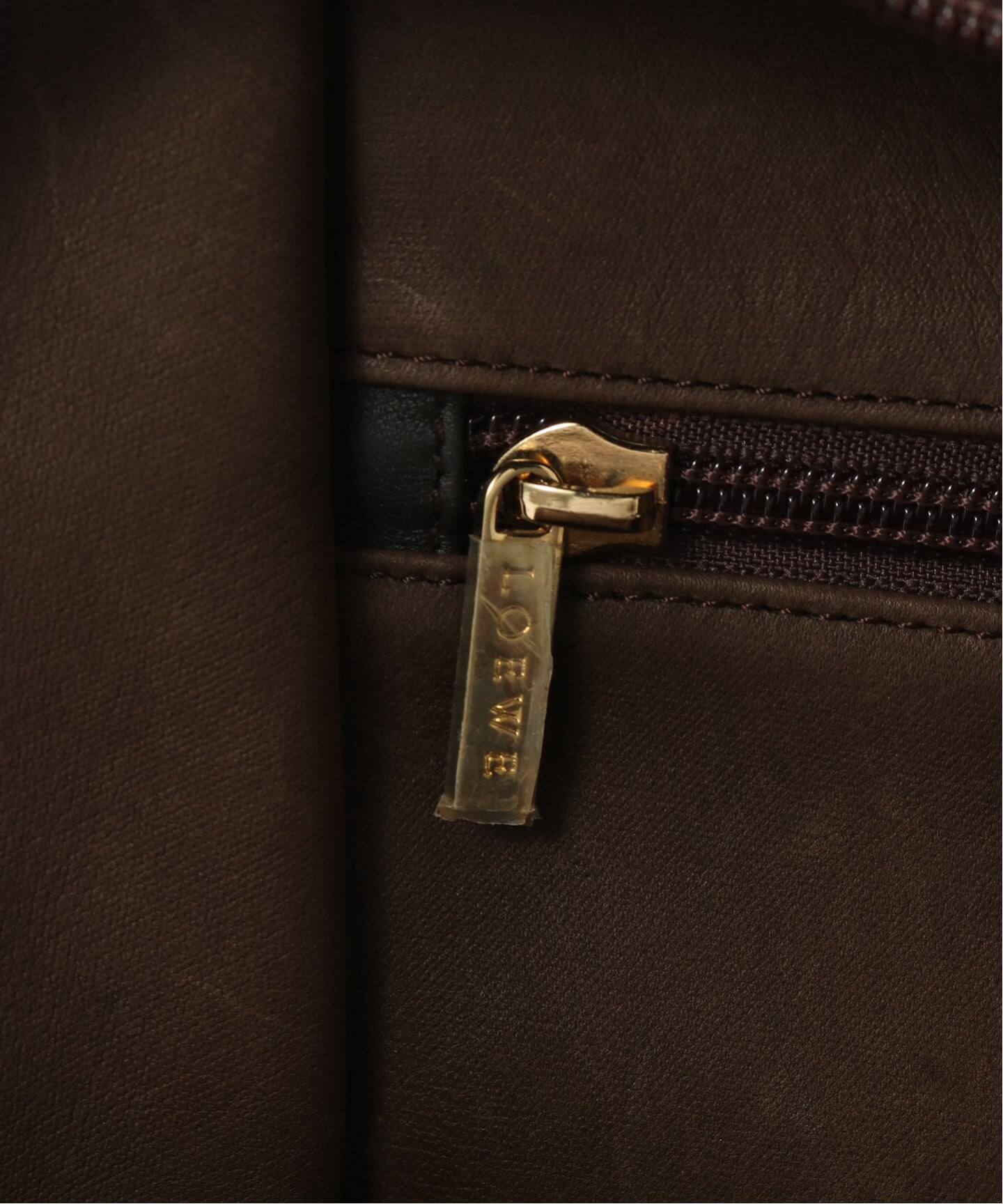 VINTAGE LOEWE/ロエベ】ボストンバッグ anagram suede（ハンドバッグ