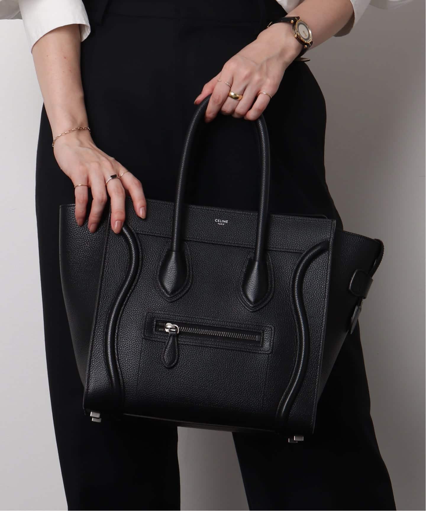 【VINTAGE CELINE/セリーヌ】Luggage handbag micro