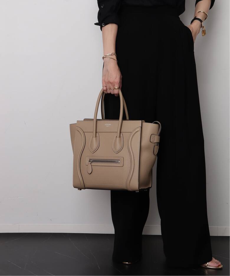 VINTAGE CELINE/セリーヌ】Luggage handbag micro（ハンドバッグ 