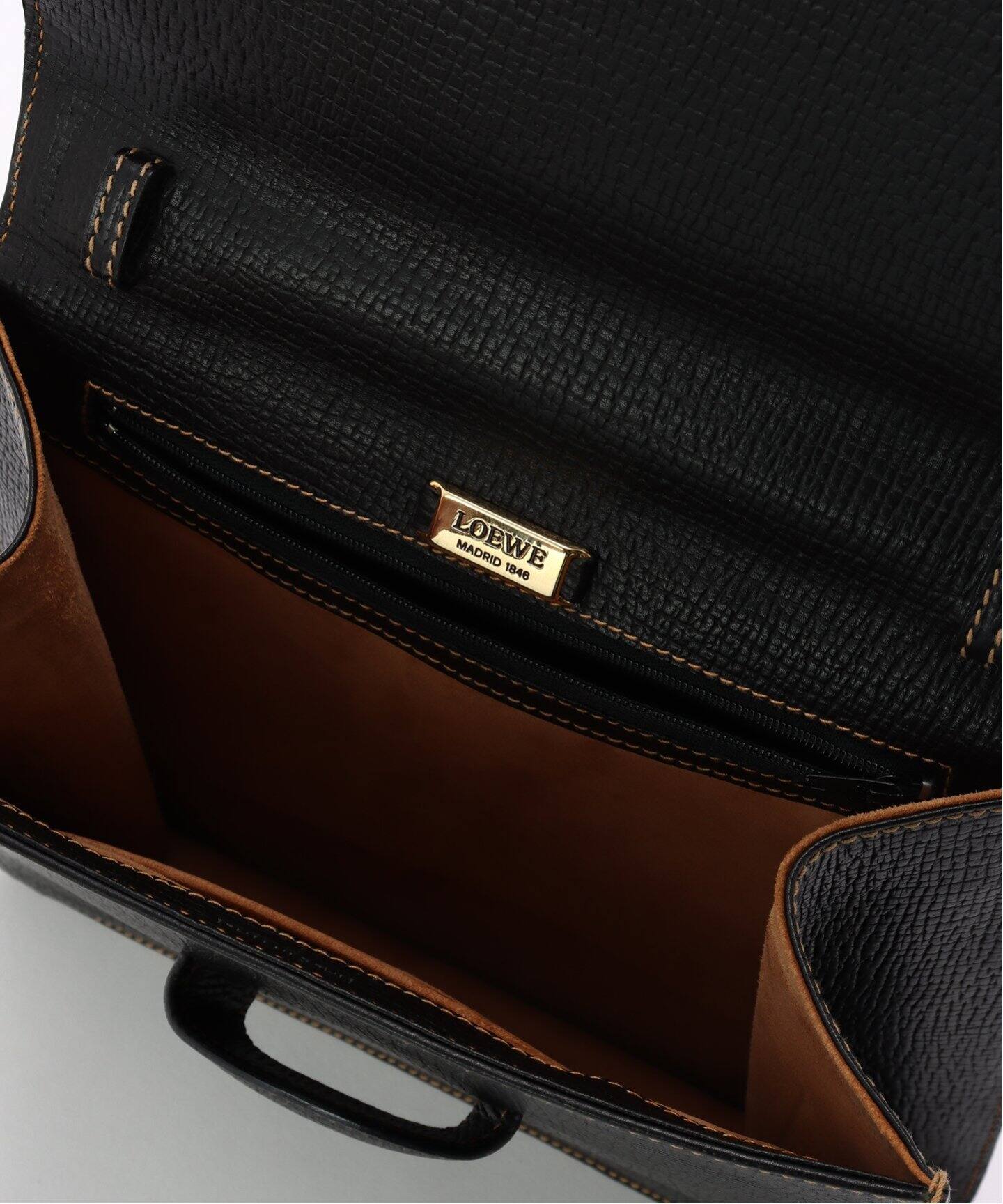 Vintage LOEWE バルセロナ 2way バッグ ロエベ OLD BLK VINTAGE LOEWE/ロエベ】Barcelona 2way（ハンドバッグ）｜DECOUVERTE
