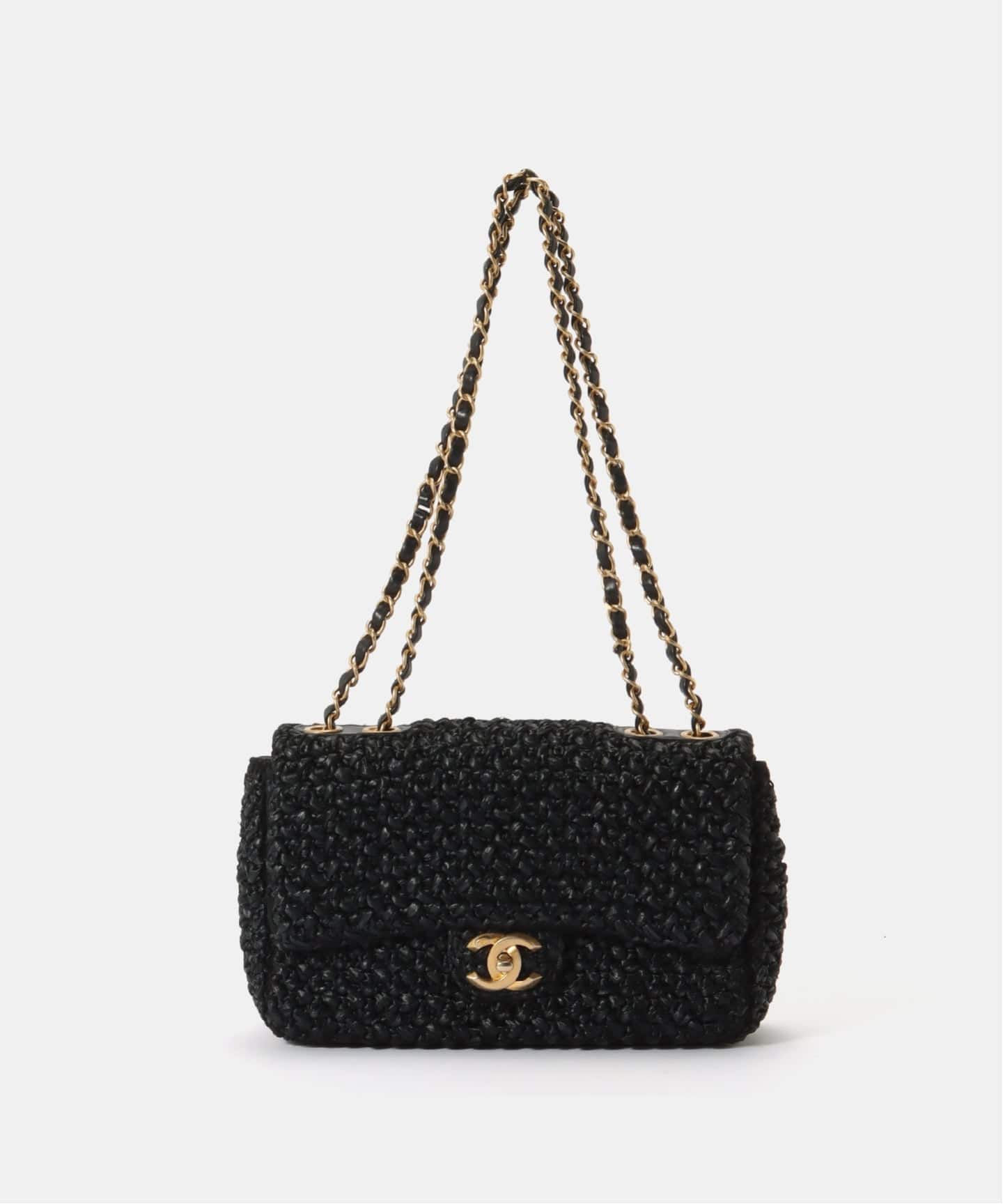 CHANEL/シャネル】チェーンショルダーバッグ 25 raffia（ハンドバッグ
