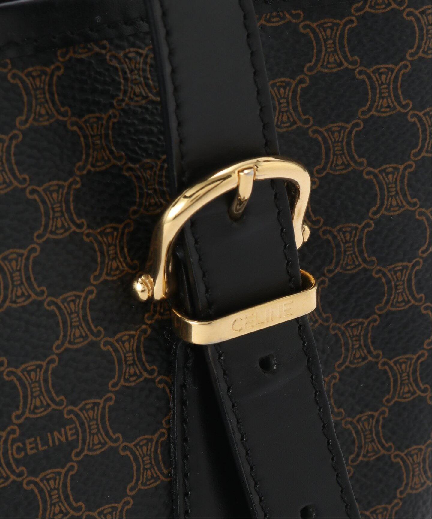 CELINE セリーヌ マカダム ハンド トート バッグ ヴィンテージ　金具 CELINE（セリーヌ） マカダム ミニトートバック ショルダー PVC