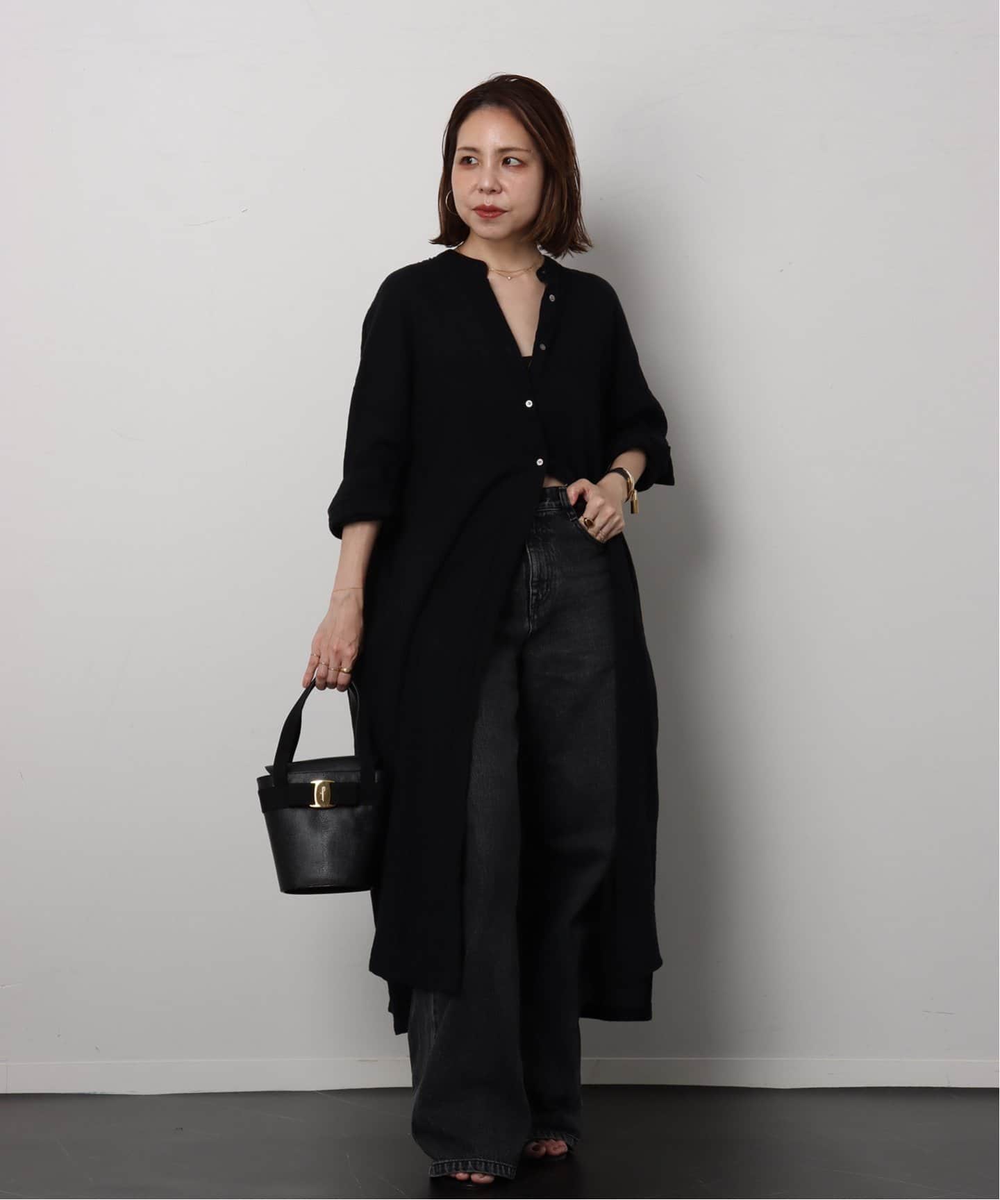 VINTAGE FERRAGAMO/フェラガモ】Vara ハンドバッグ
