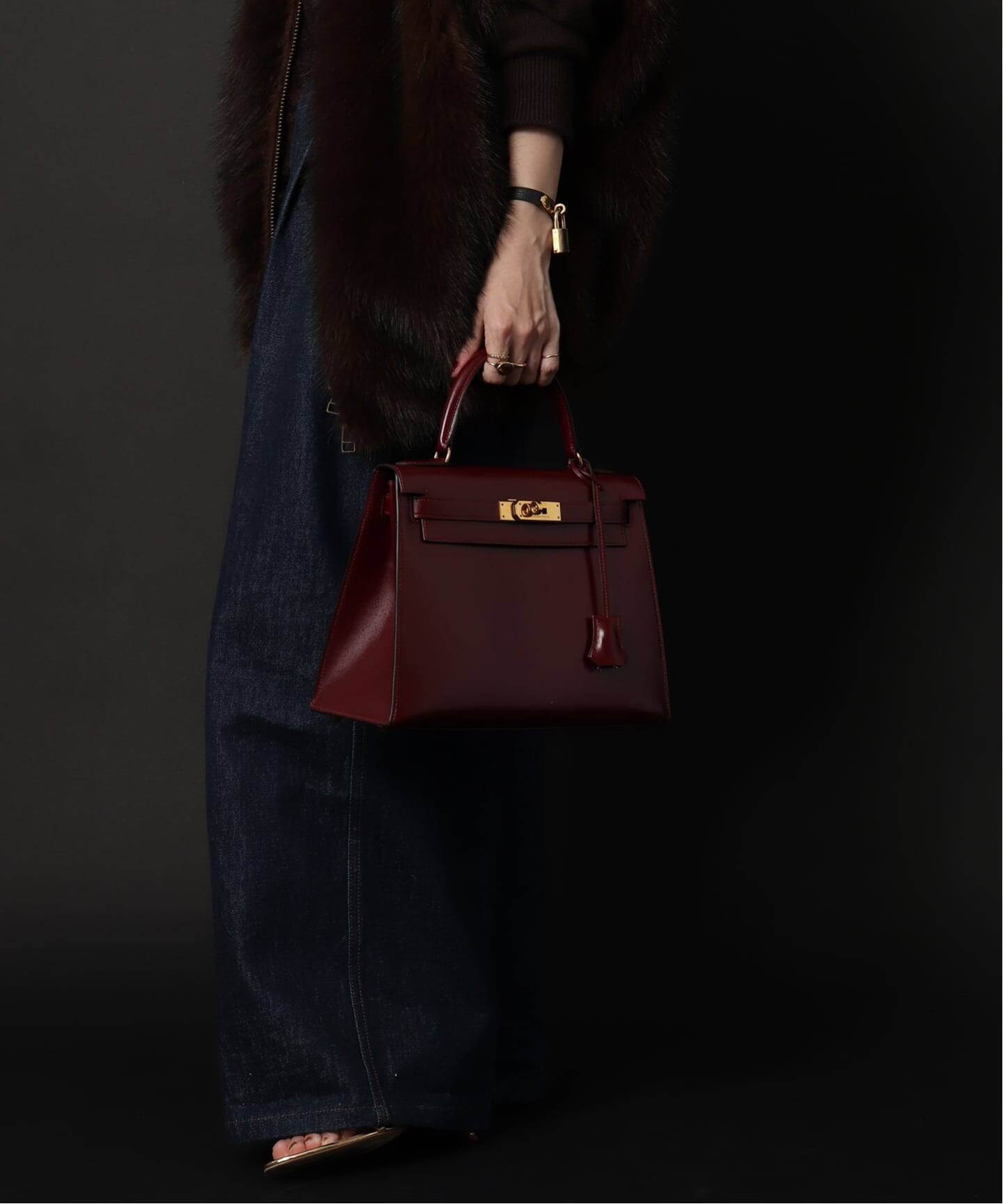 VINTAGE HERMES/エルメス】 Kelly 28（ハンドバッグ）｜DECOUVERTE