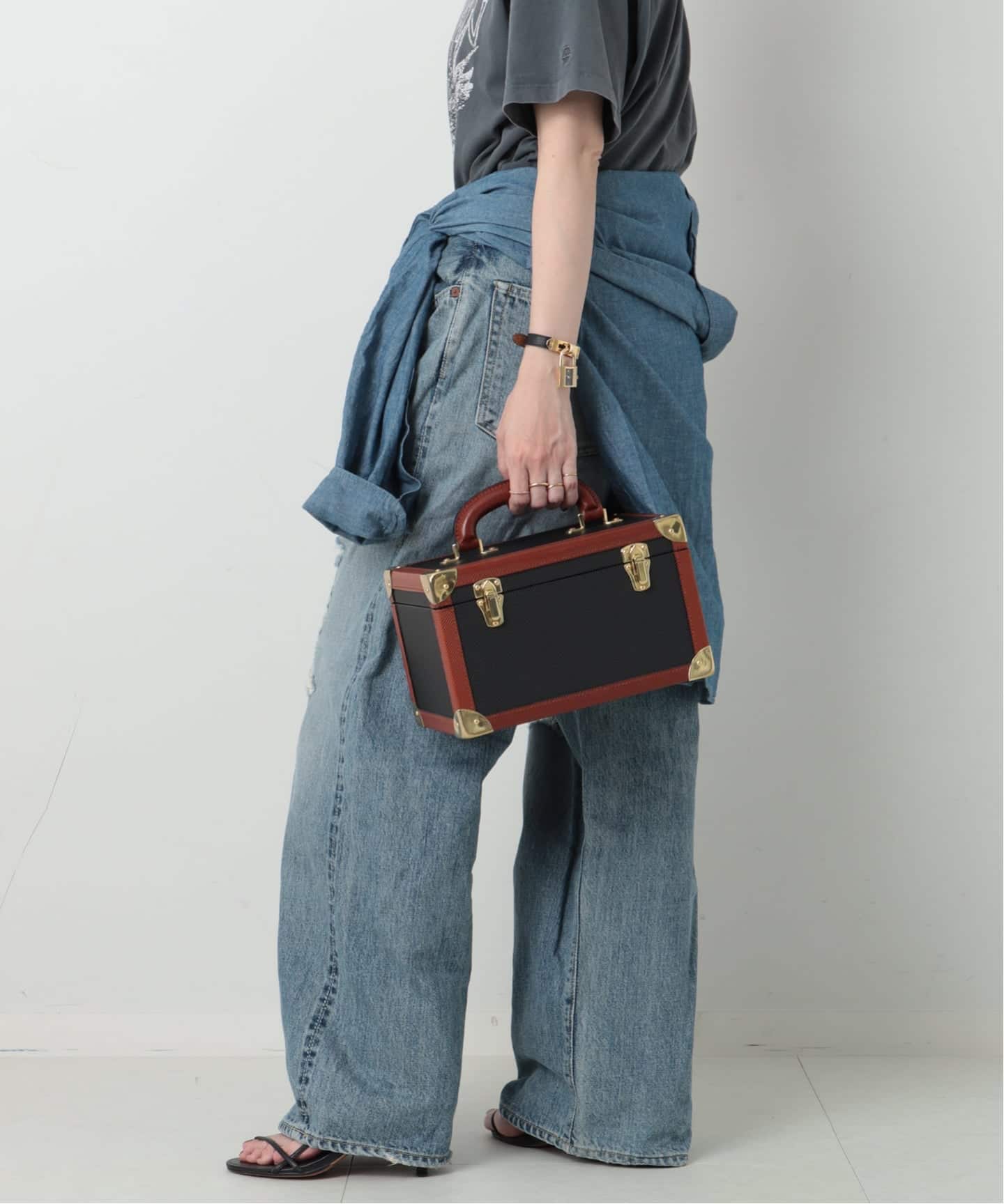 VINTAGE BOTTEGA VENETA/ボッテガ ヴェネタ】makeup box（ハンドバッグ