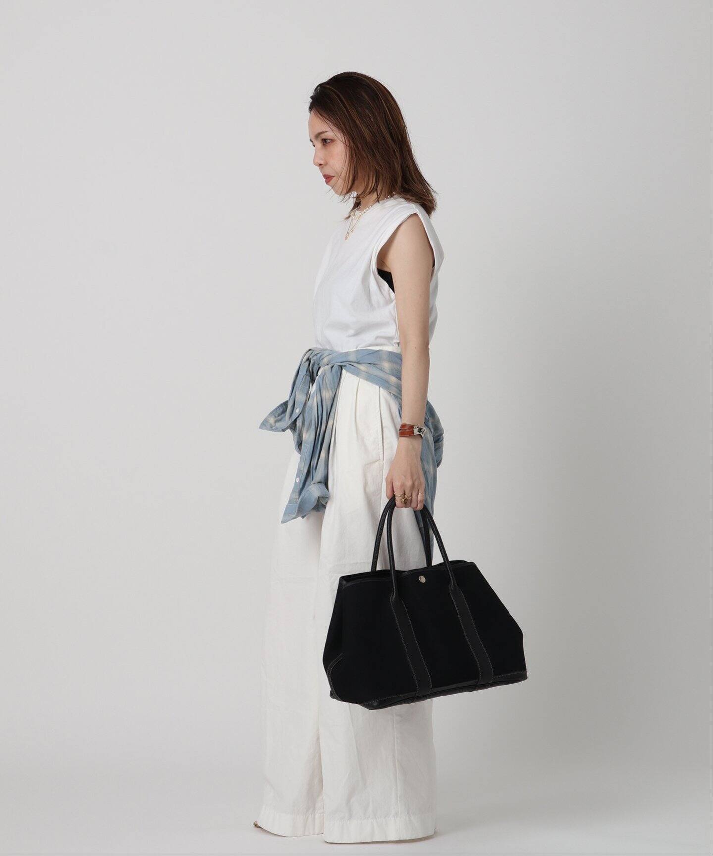 HERMES エルメス トートバッグ ガーデンパーティー PM ヴィンテージ 〇【VINTAGE HERMES/エルメス】Garden party pm（トートバッグ