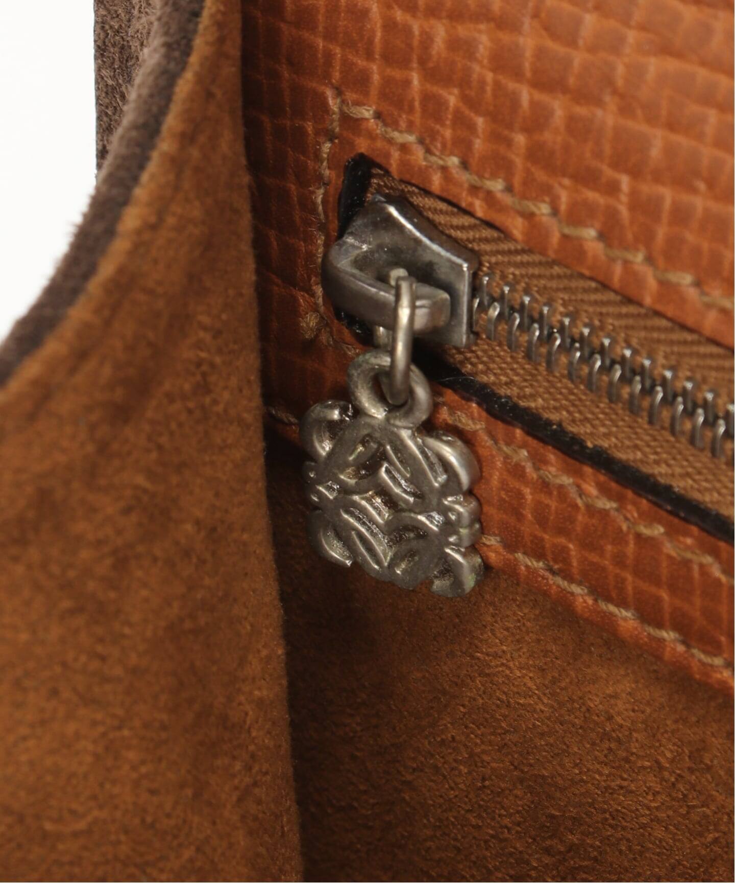 VINTAGE LOEWE/ロエベ】Barcelona ハンドバッグ suede（ハンドバッグ