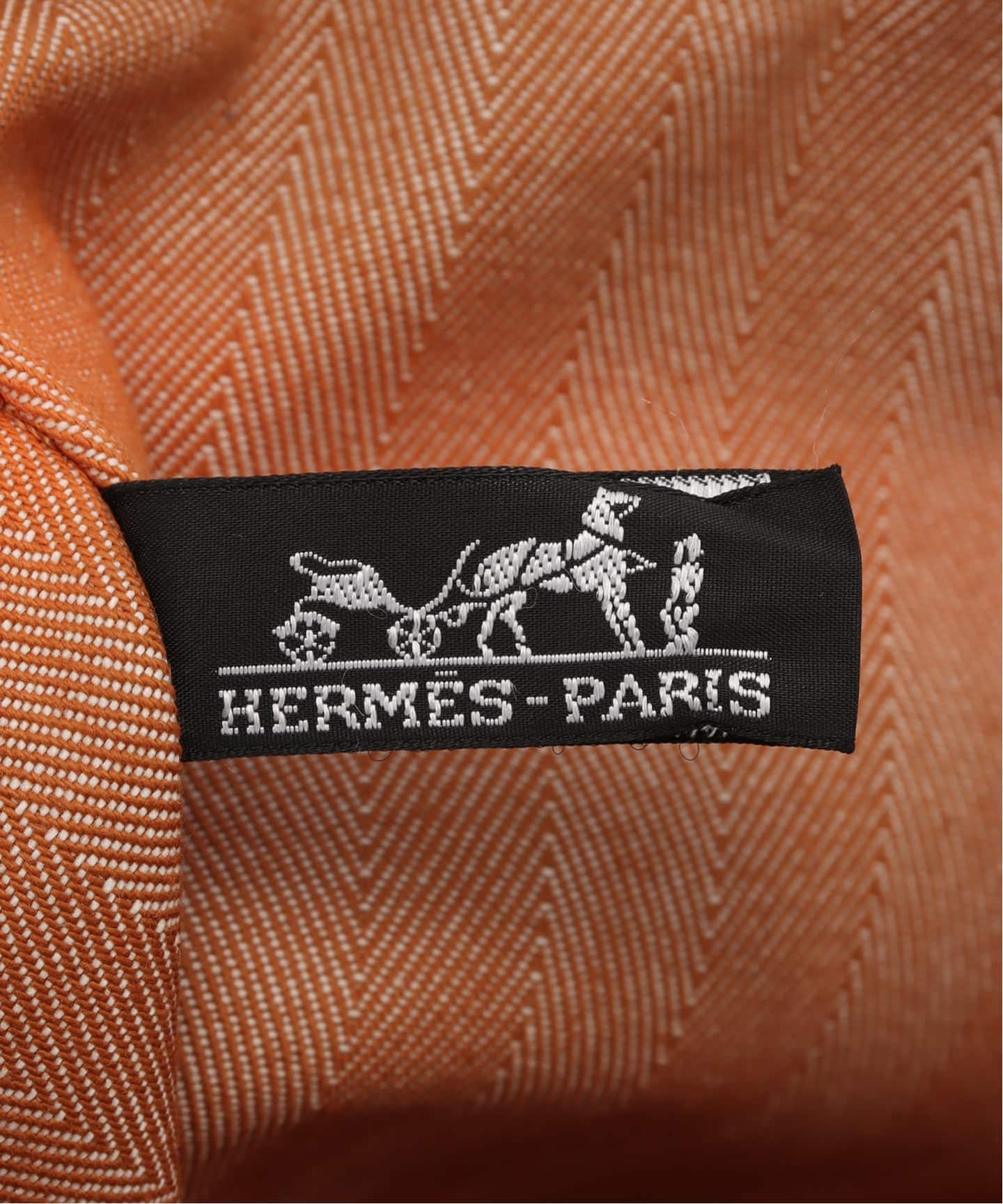 極美品 HERMESオレンジ Hロゴ毛布 極美品 HERMESオレンジ Hロゴ毛布